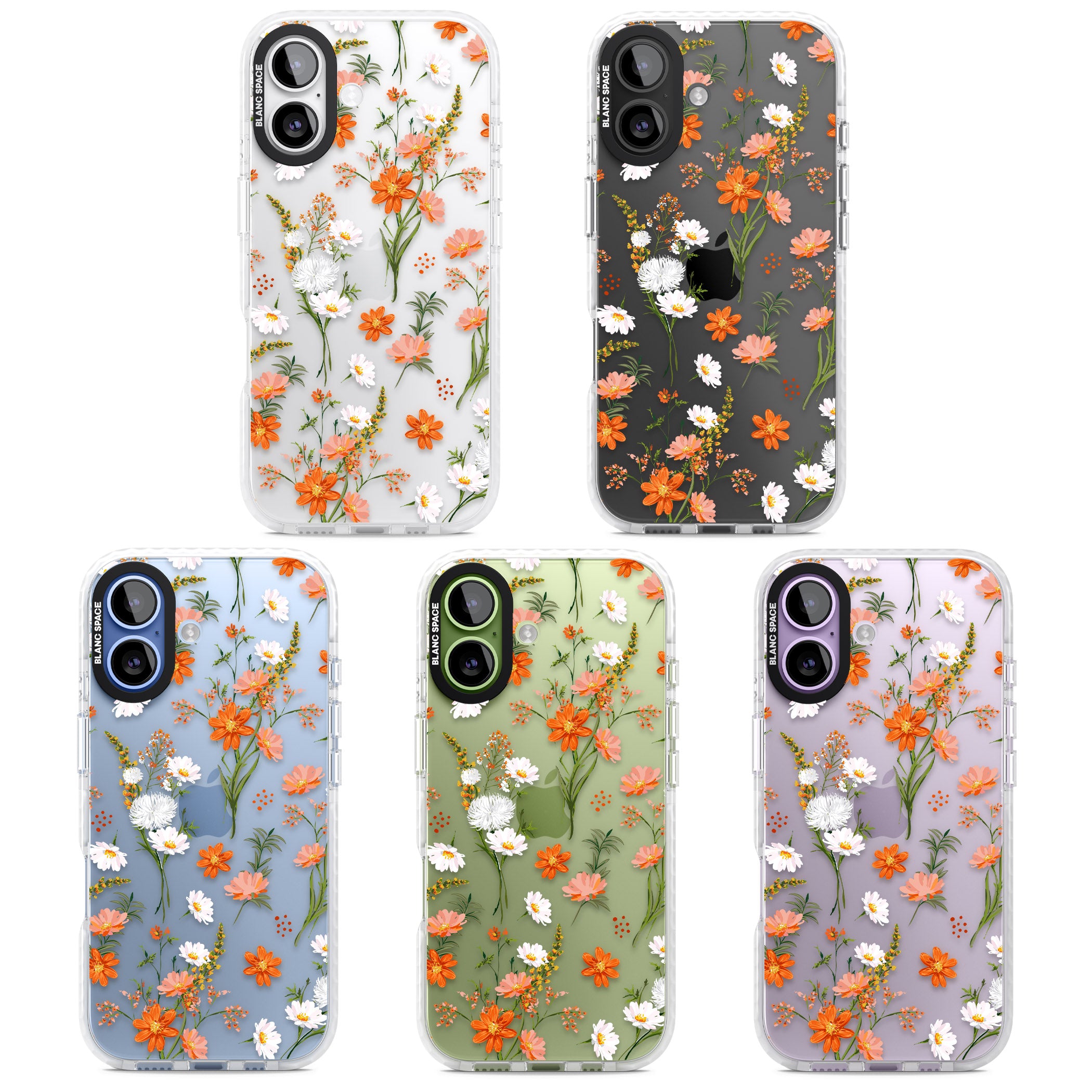 Sunset Wildflowers iPhone 17 Impact Clear Phone Case APT Impact Protection