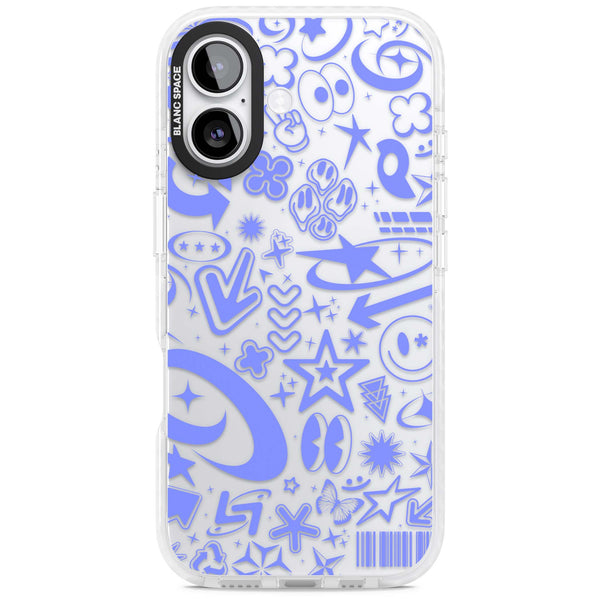 Baby Blue Y2K Pattern