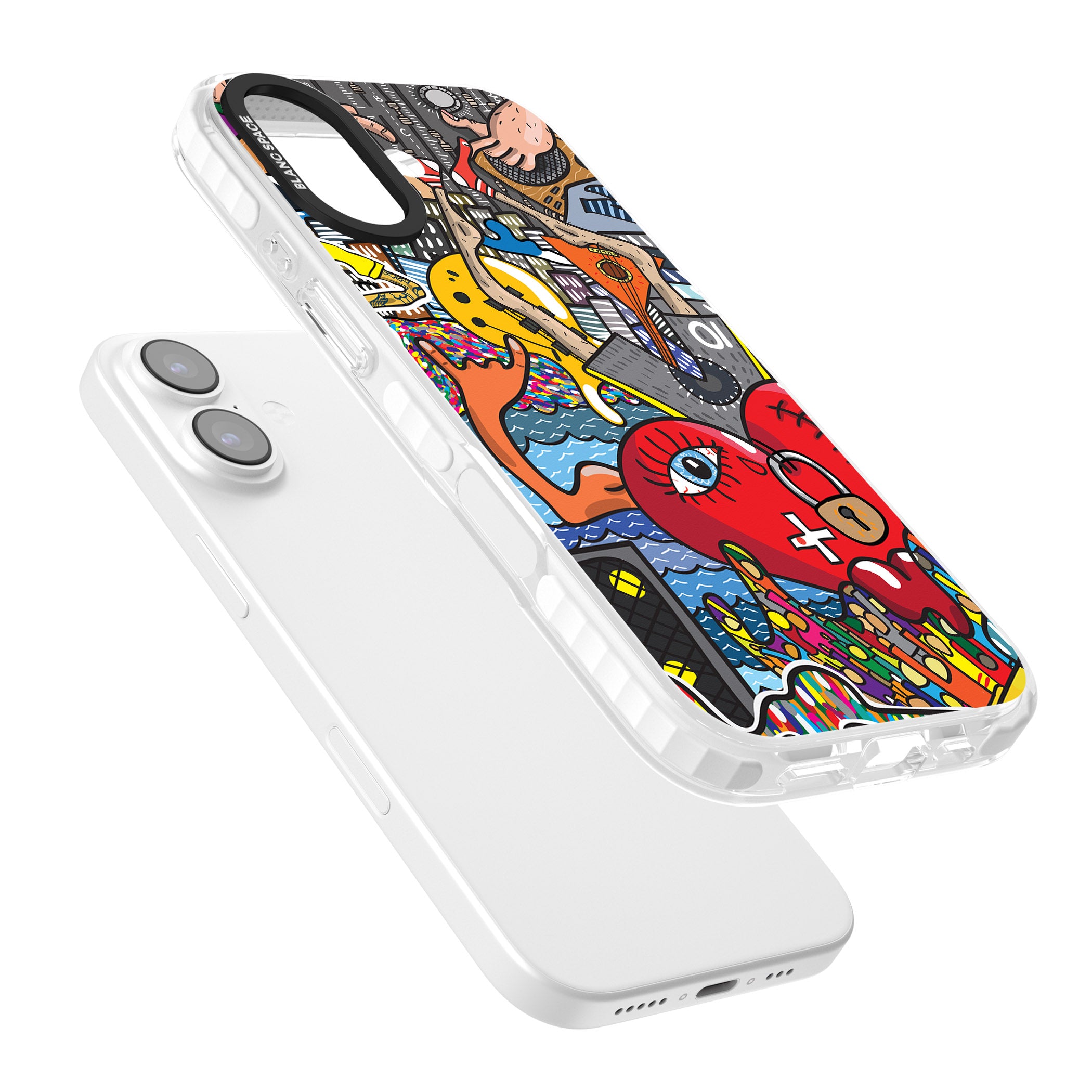 Crowd Tsunami iPhone 17 Impact Clear Phone Case Colours