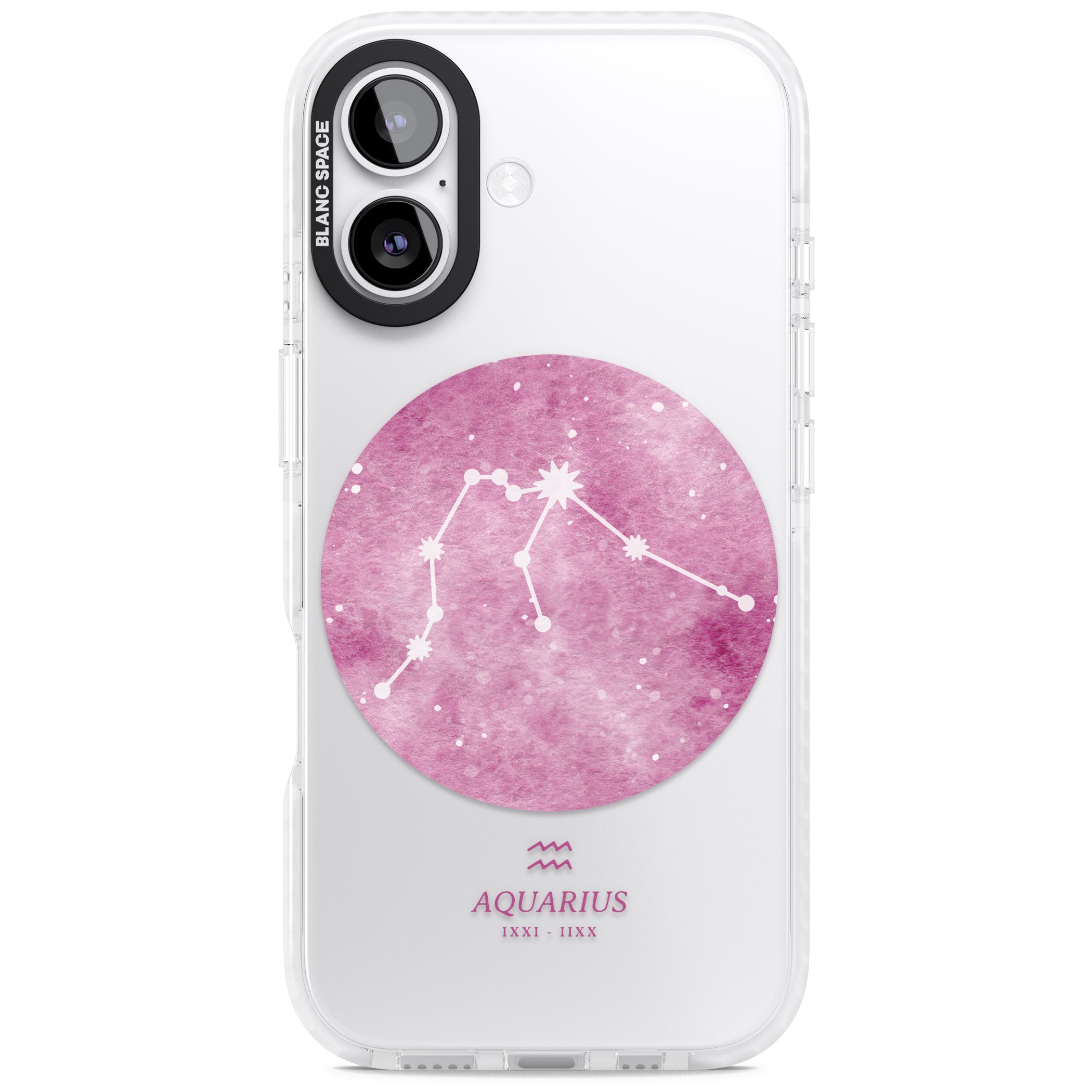 Aquarius Zodiac iPhone 17 Impact Clear Phone Case