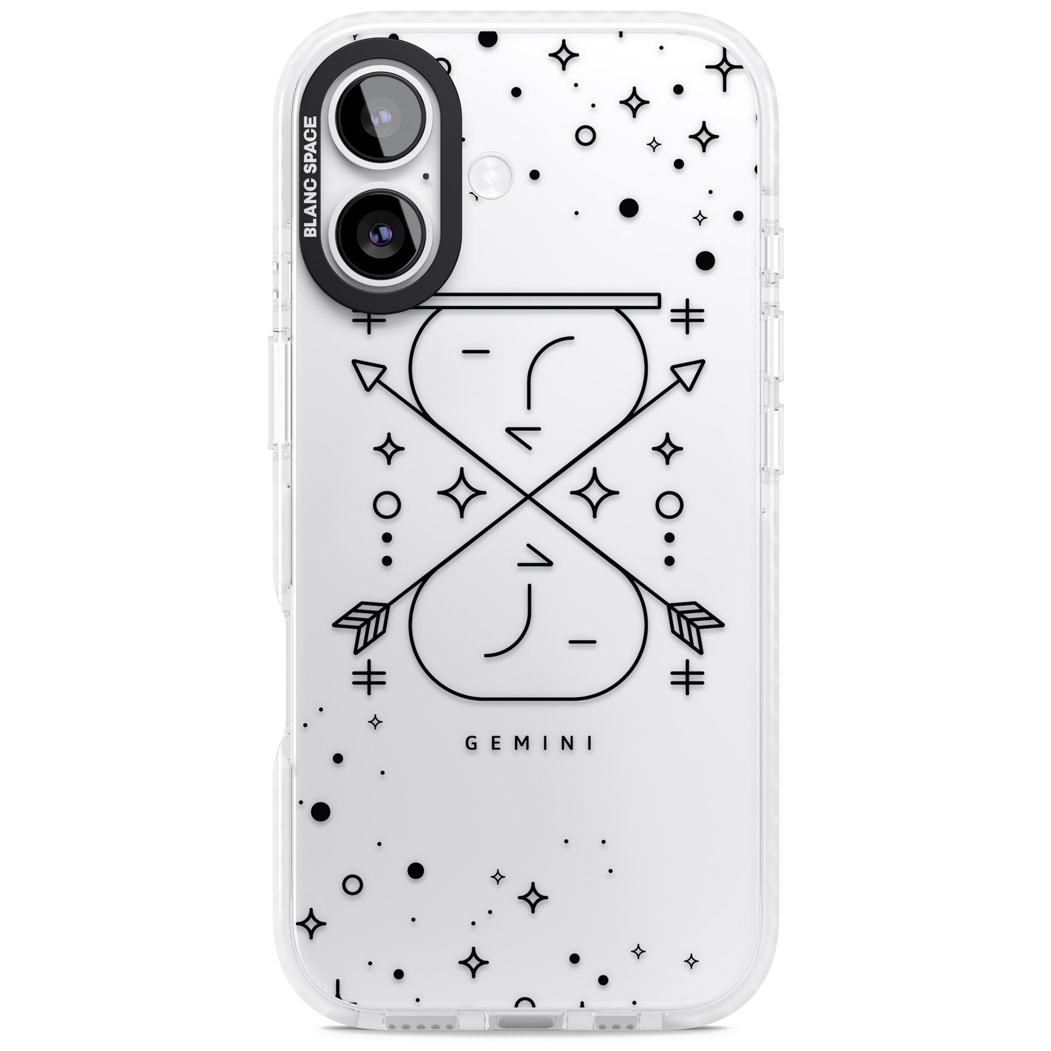 Gemini Zodiac iPhone 17 Impact Clear Phone Case