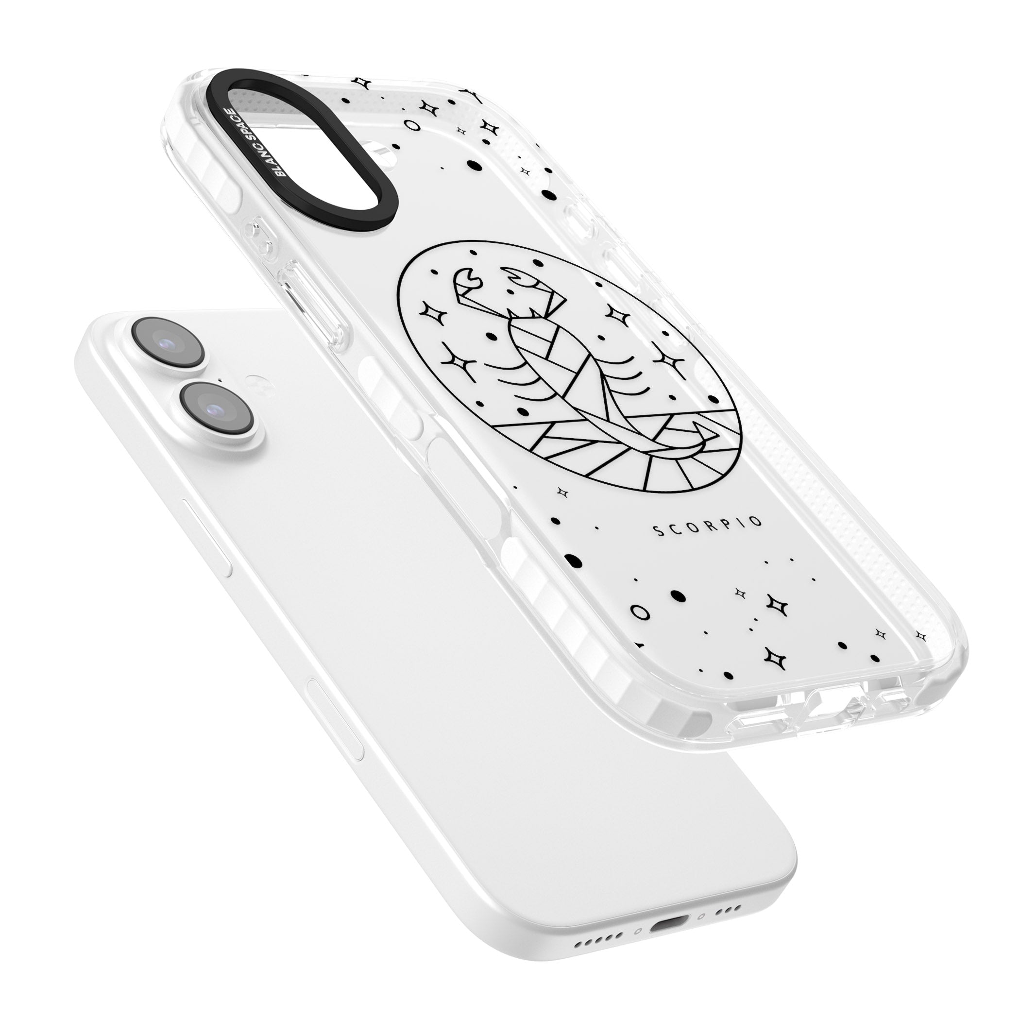 Scorpio Emblem Cosmic Design iPhone 17 Impact Clear Phone Case Colours