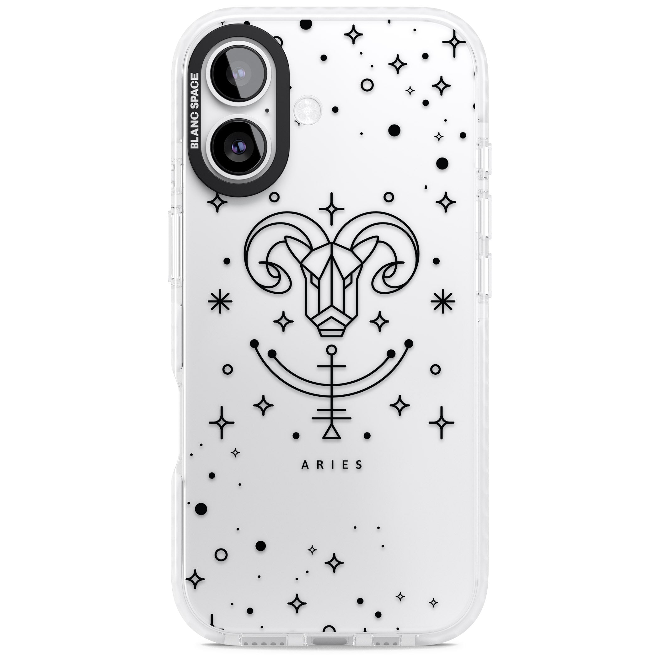 Aries Emblem iPhone 17 Impact Clear Phone Case