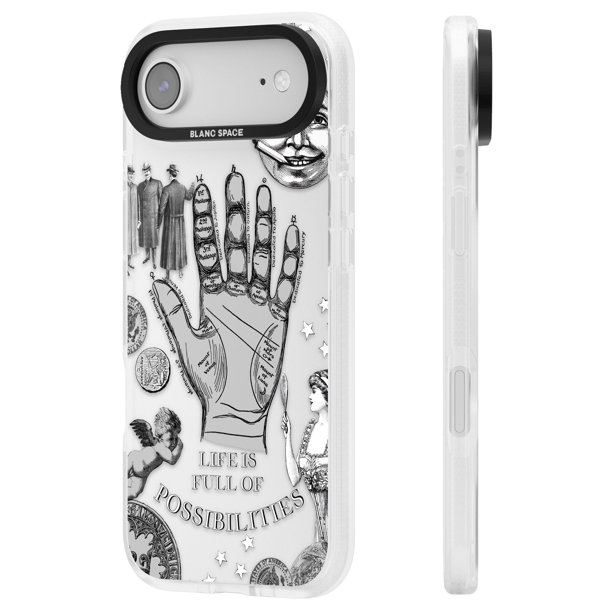Life Is Full Of Possibilities iPhone 17 Air Impact Air Clear Phone Case Side Profile