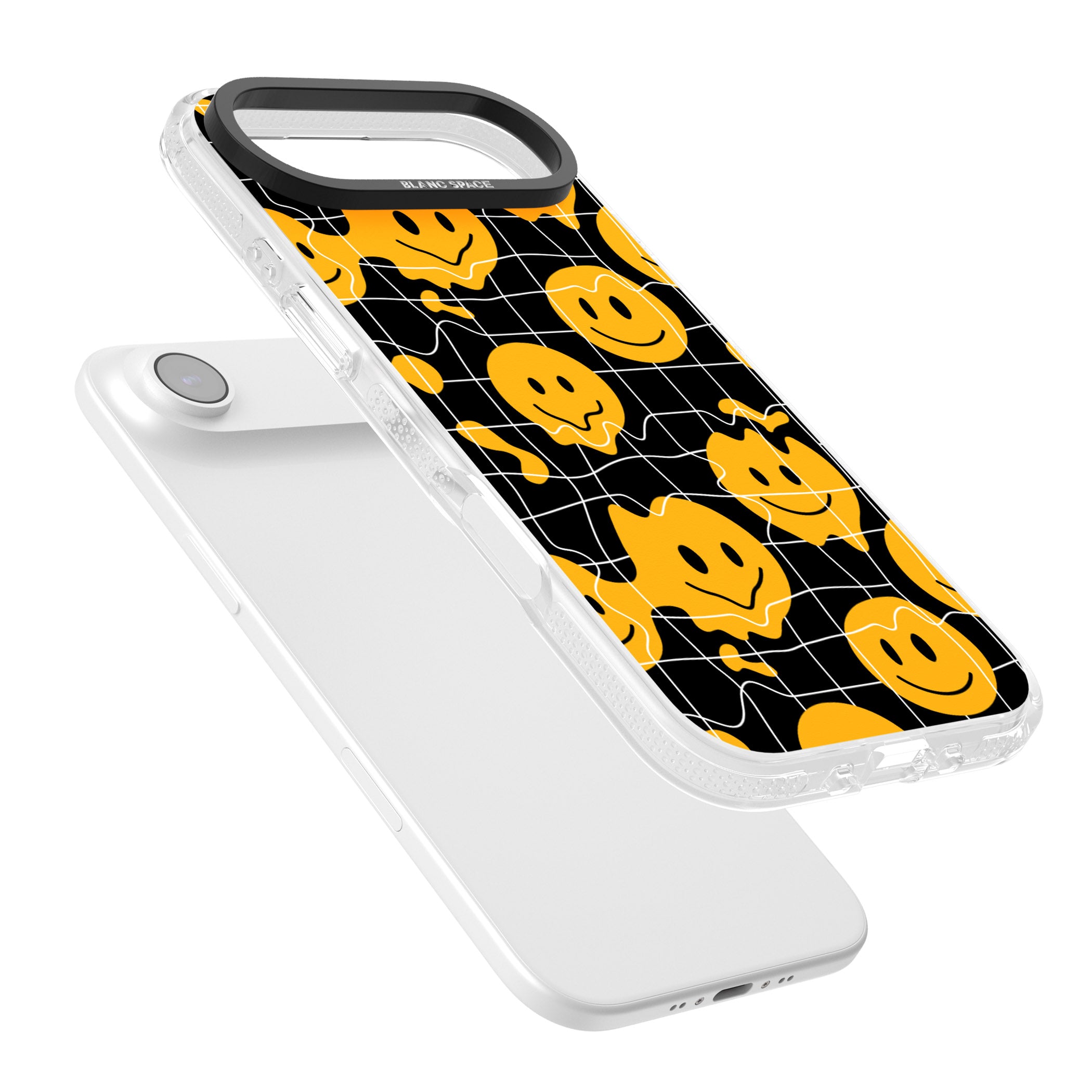Acid Face Grid Pattern iPhone 17 Air Impact Air Clear Phone Case Colours