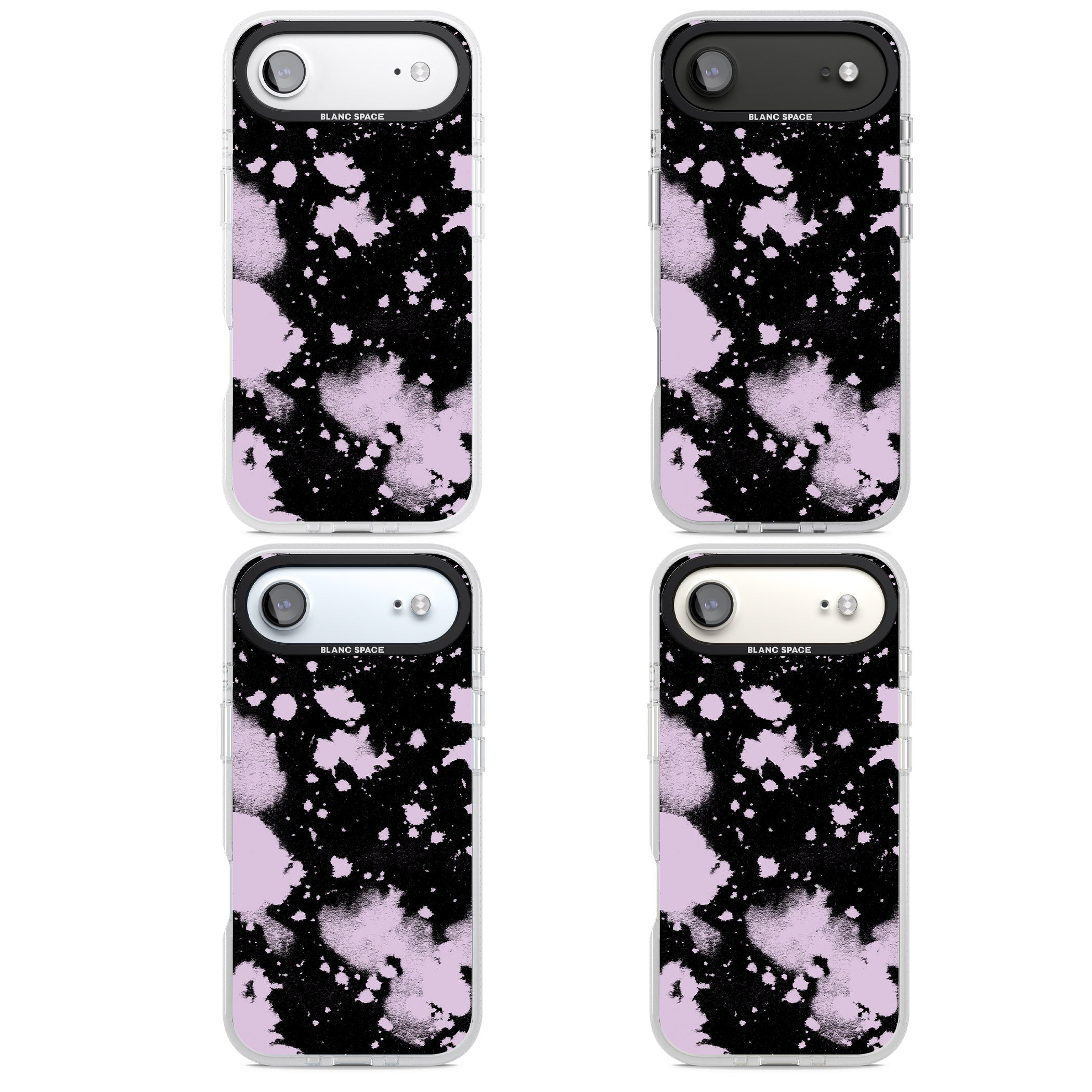 Pink & Black Acid Wash Tie Dye iPhone 17 Air Impact Air Clear Phone Case APT Impact Protection