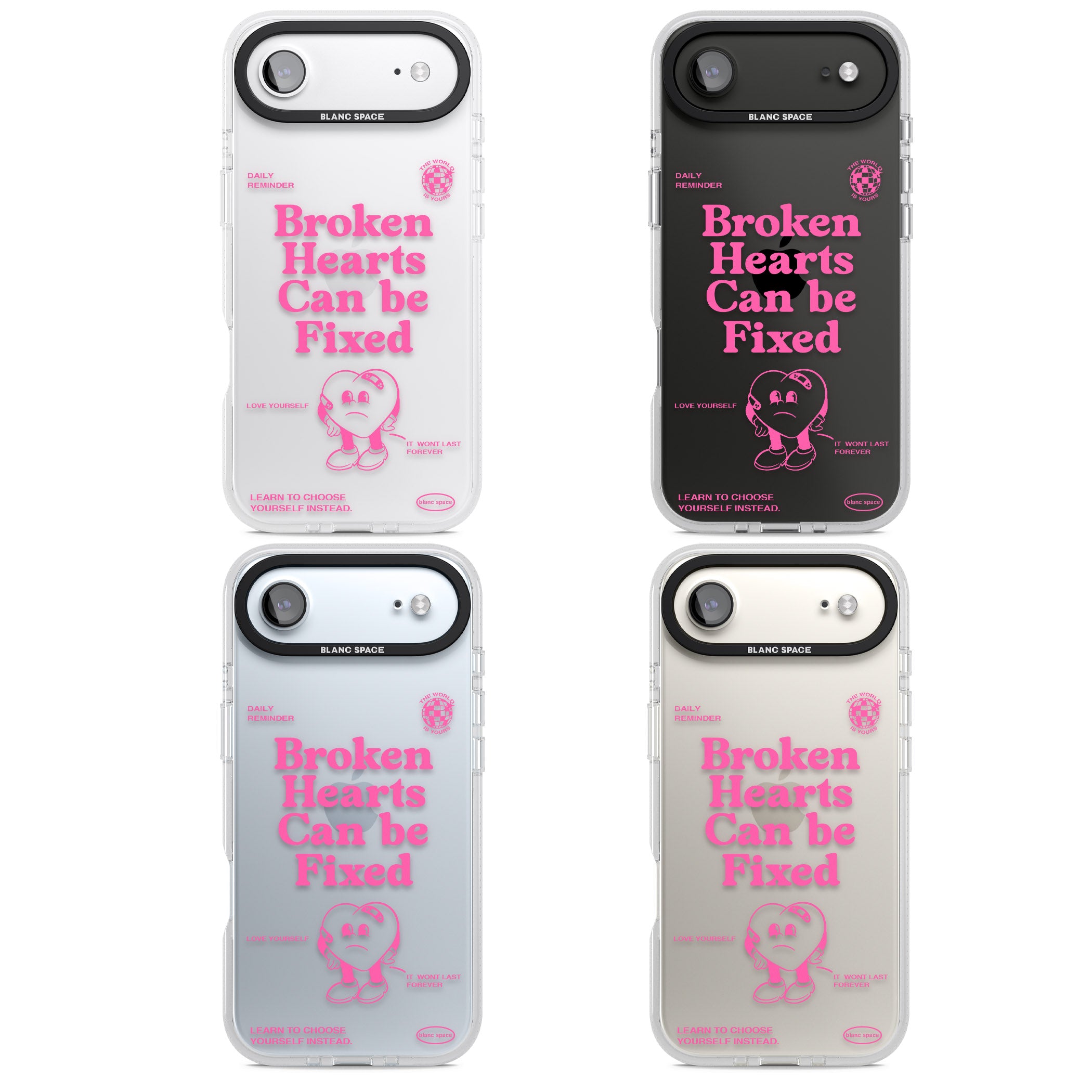 Broken Hearts Can Be Fixed iPhone 17 Air Impact Air Clear Phone Case APT Impact Protection