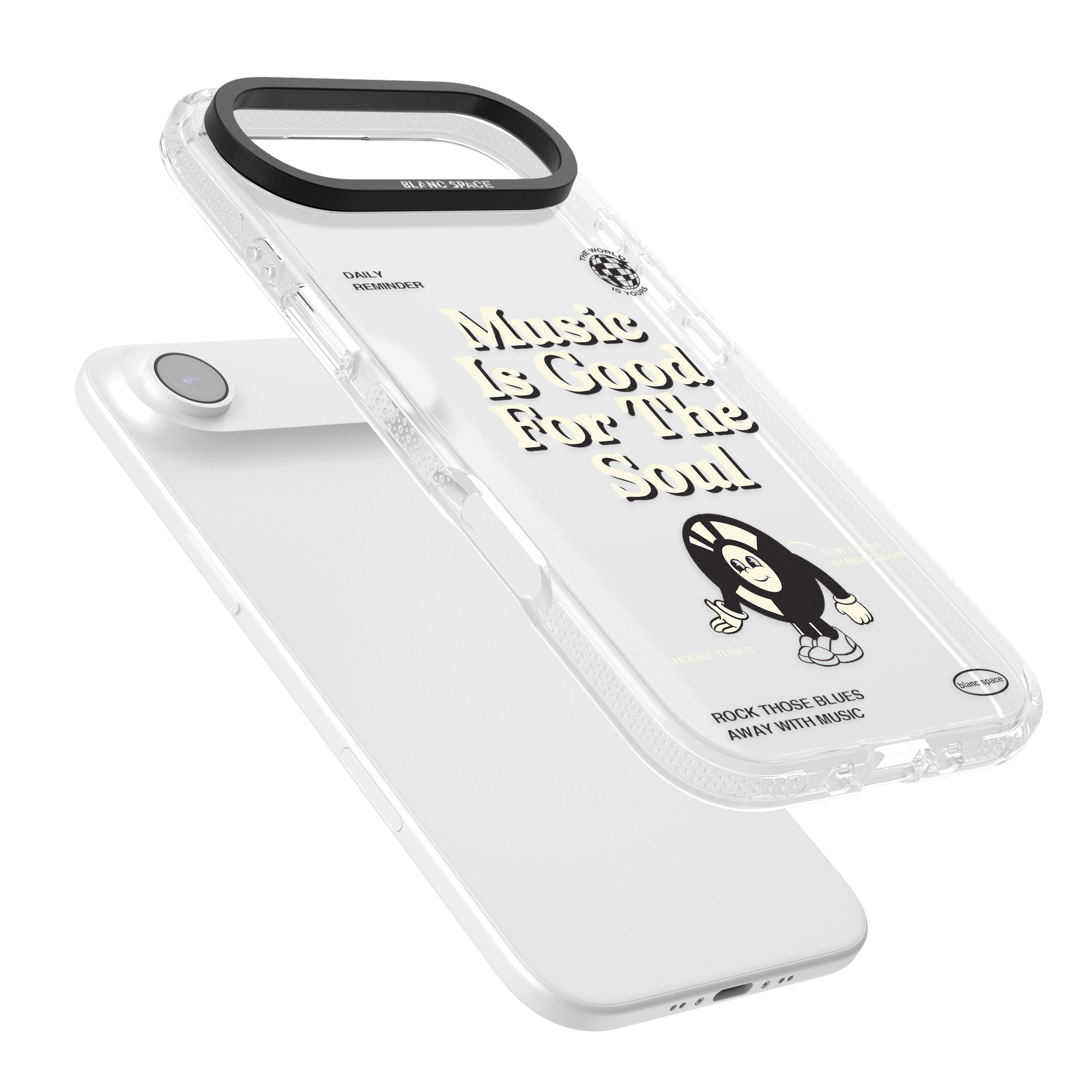Music Is Good For The Soul iPhone 17 Air Impact Air Clear Phone Case Colours