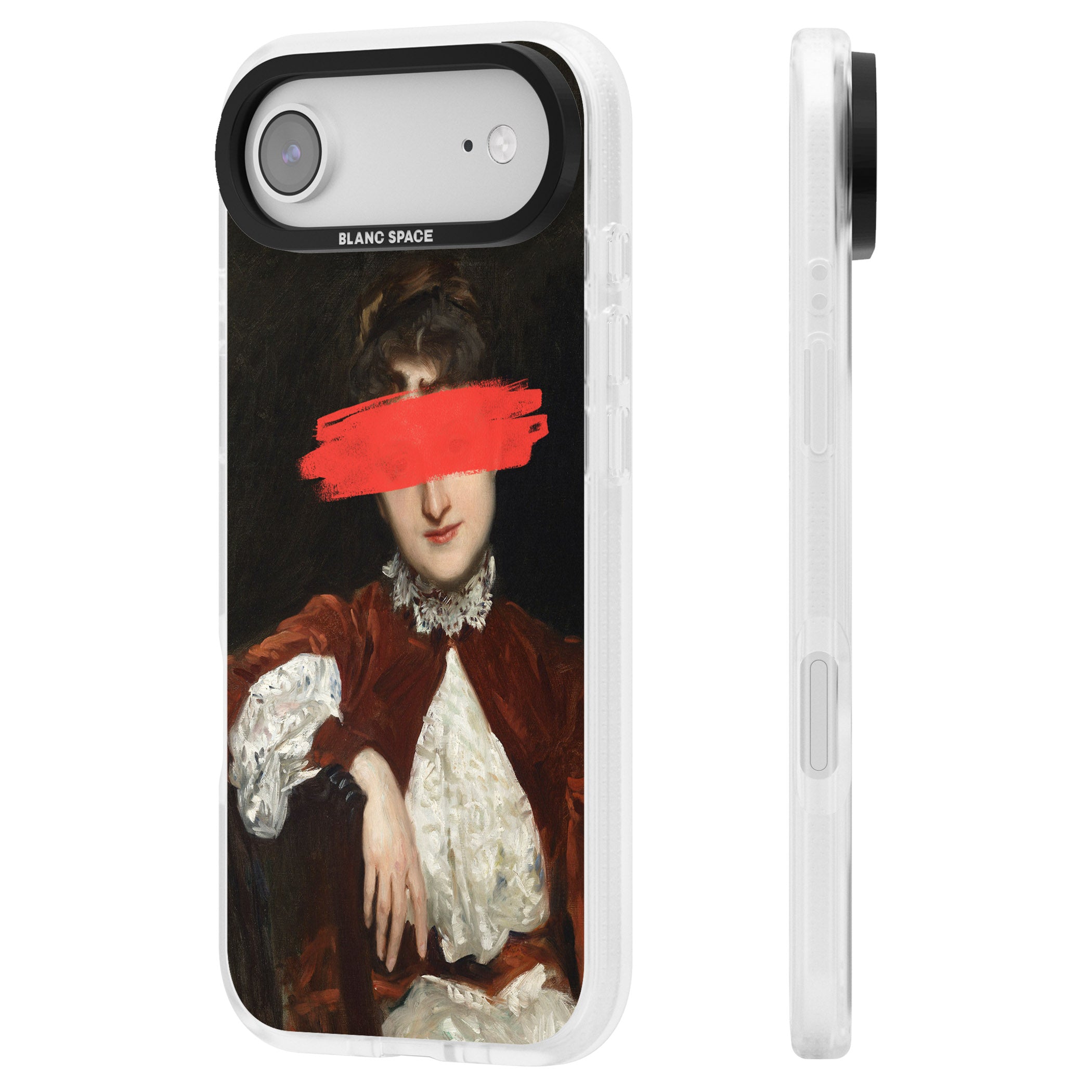 Paint Stroke iPhone 17 Air Impact Air Clear Phone Case Side Profile