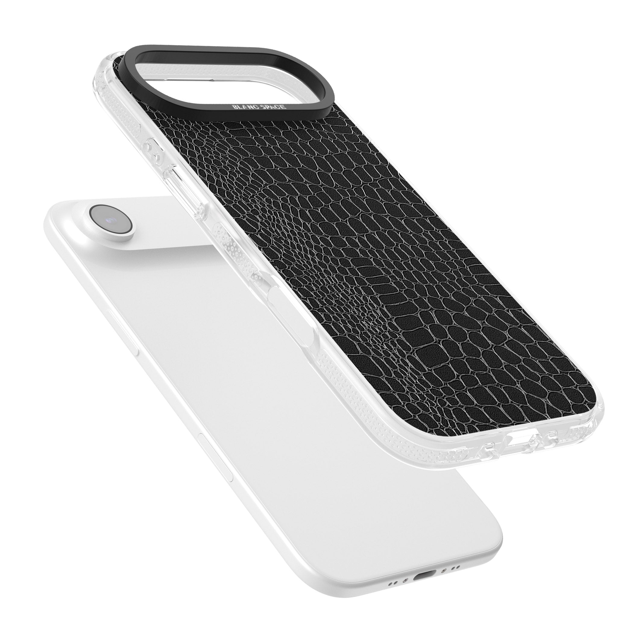 Black Snakeskin iPhone 17 Air Impact Air Clear Phone Case Colours
