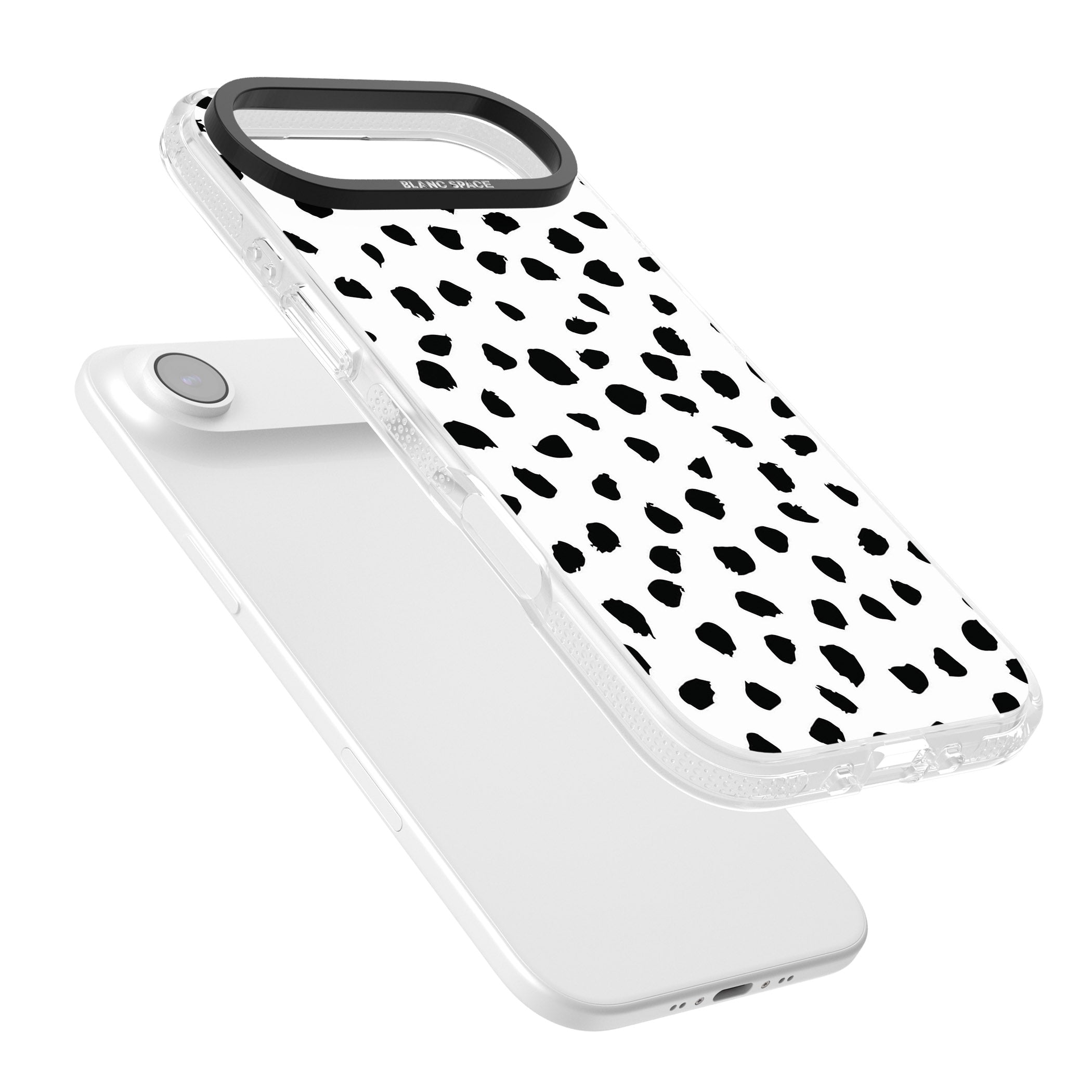 White Dalmatian Print iPhone 17 Air Impact Air Clear Phone Case Colours