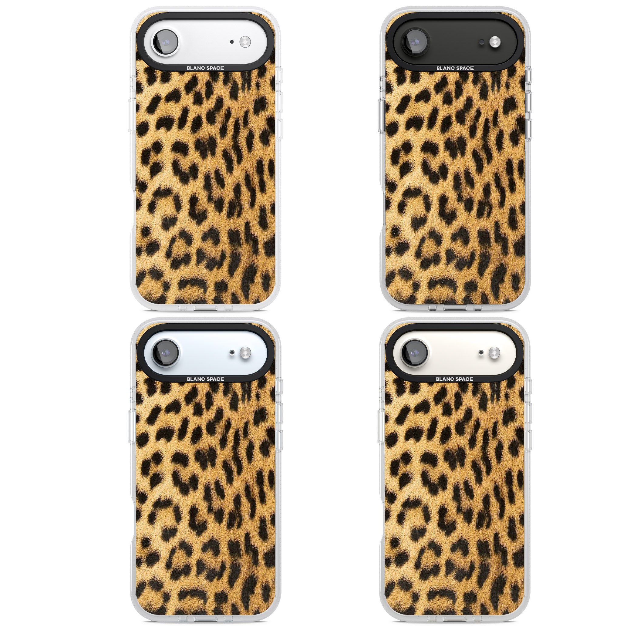 Designer Fashion Gold Leopard Print iPhone 17 Air Impact Air Clear Phone Case APT Impact Protection