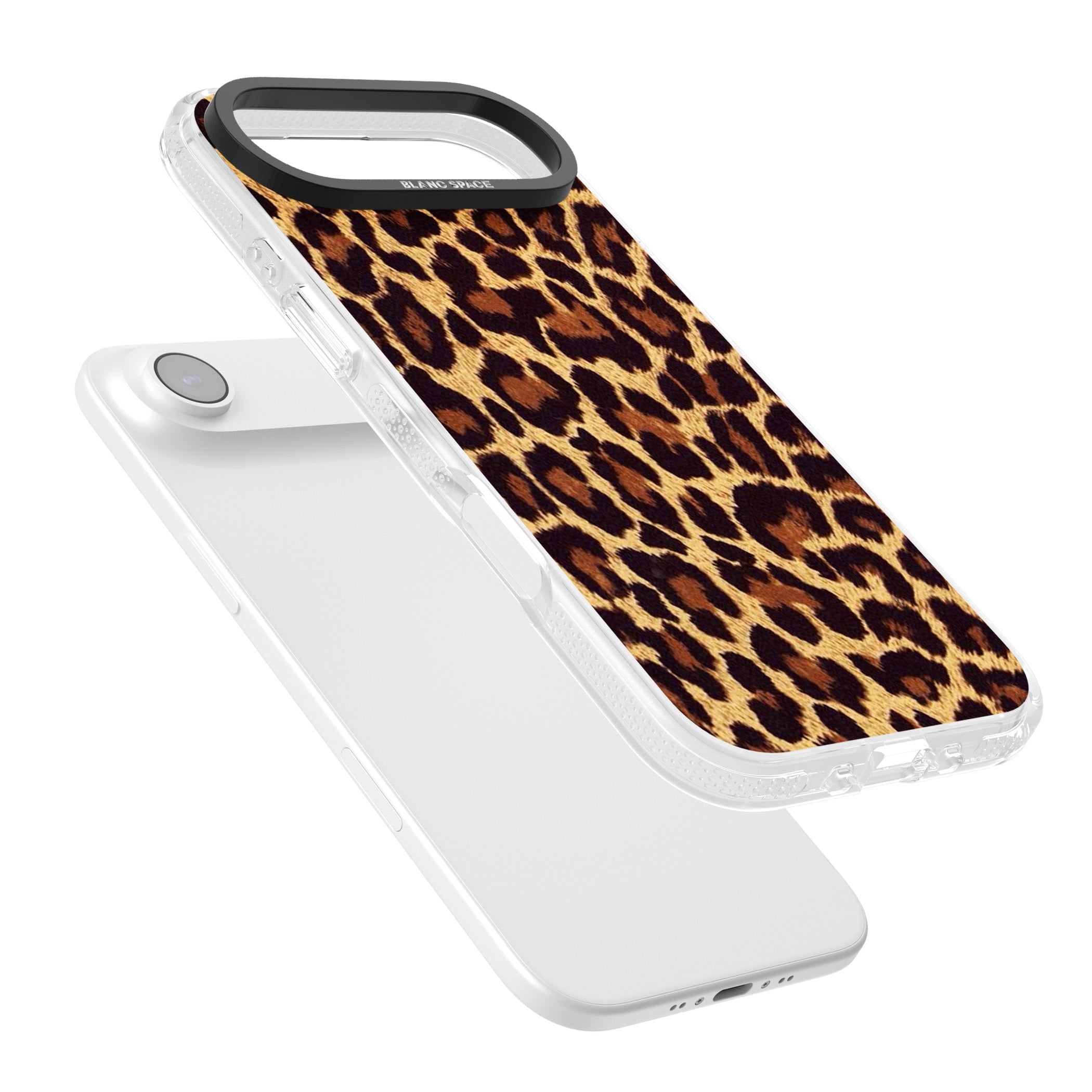 Gold Leopard Print iPhone 17 Air Impact Air Clear Phone Case Colours