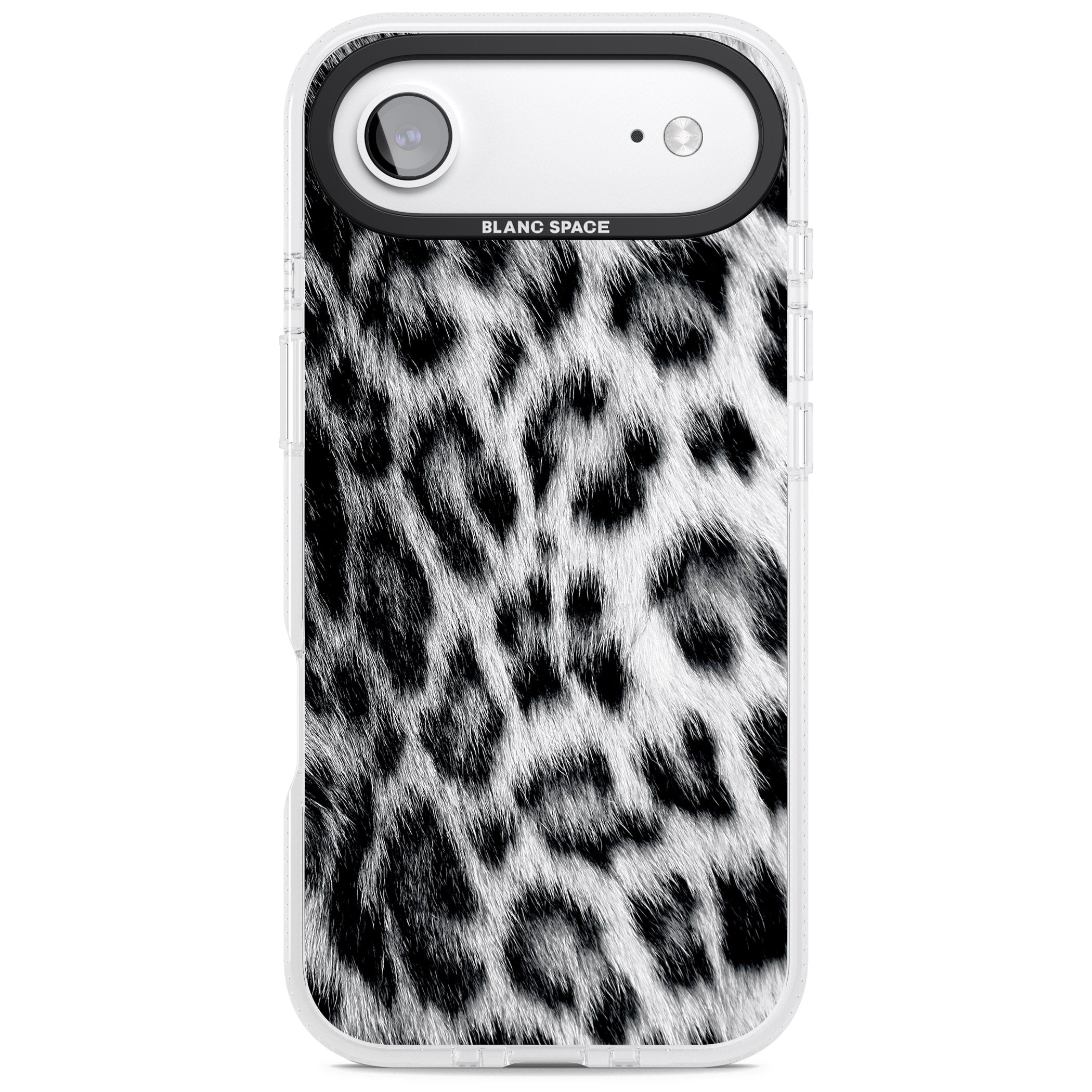 Animal Fur Pattern Snow Leopard iPhone 17 Air Impact Air Clear Phone Case