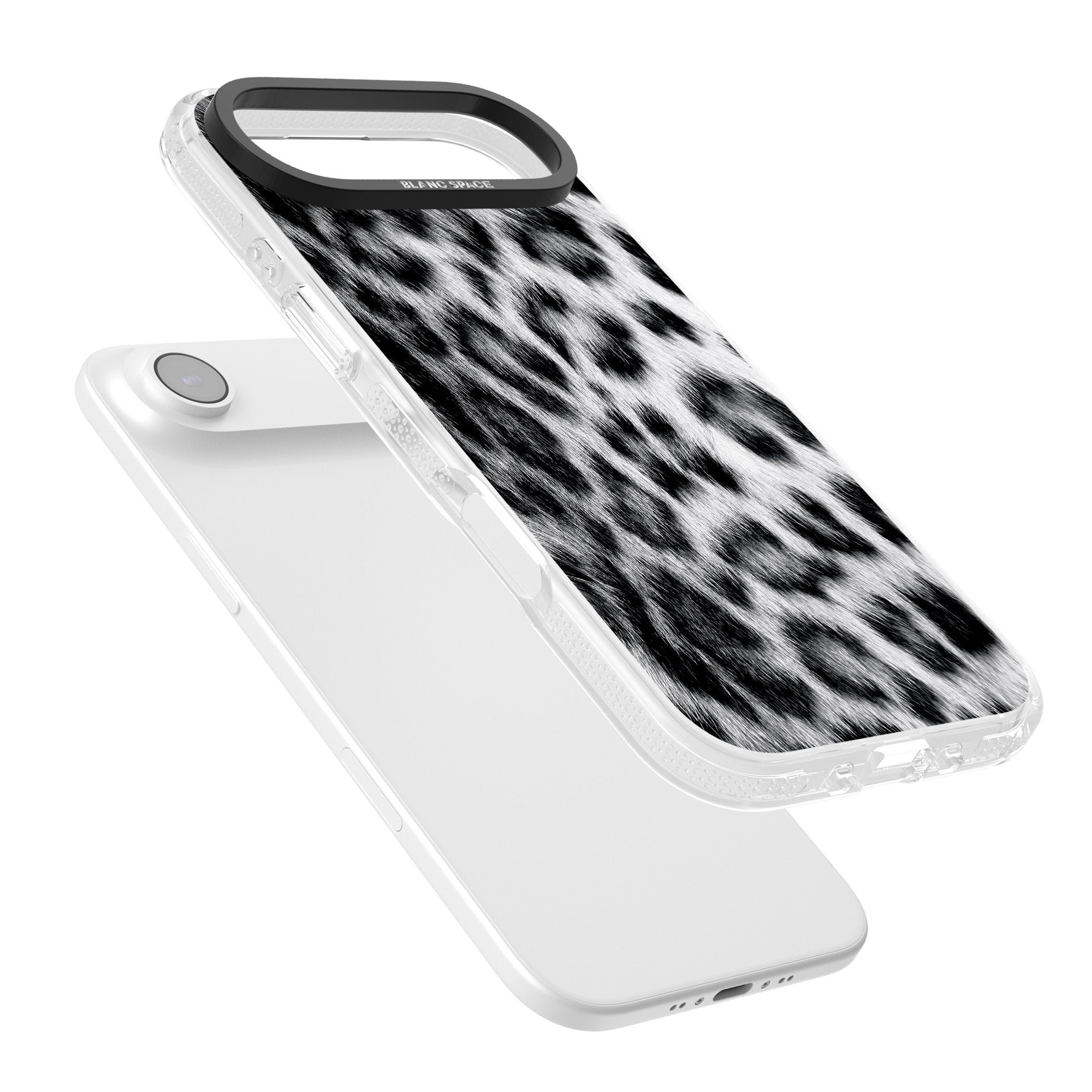 Animal Fur Pattern Snow Leopard iPhone 17 Air Impact Air Clear Phone Case Colours