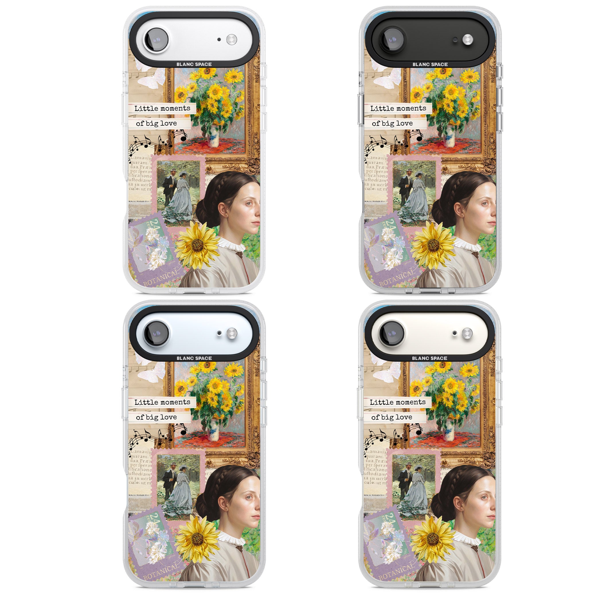 Monet 'Little Moments' Collage iPhone 17 Air Impact Air Clear Phone Case APT Impact Protection