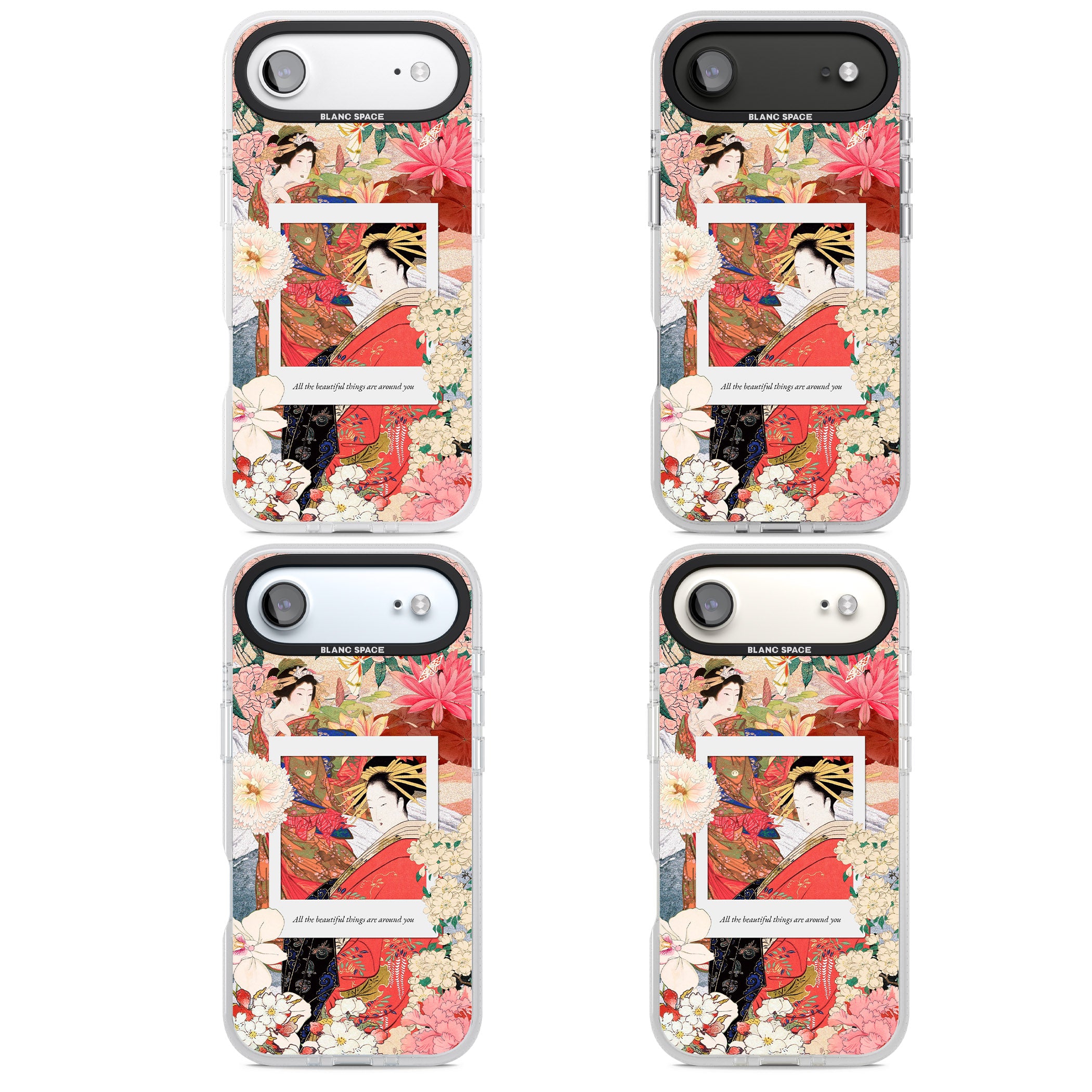 Woodblock Geisha iPhone 17 Air Impact Air Clear Phone Case APT Impact Protection