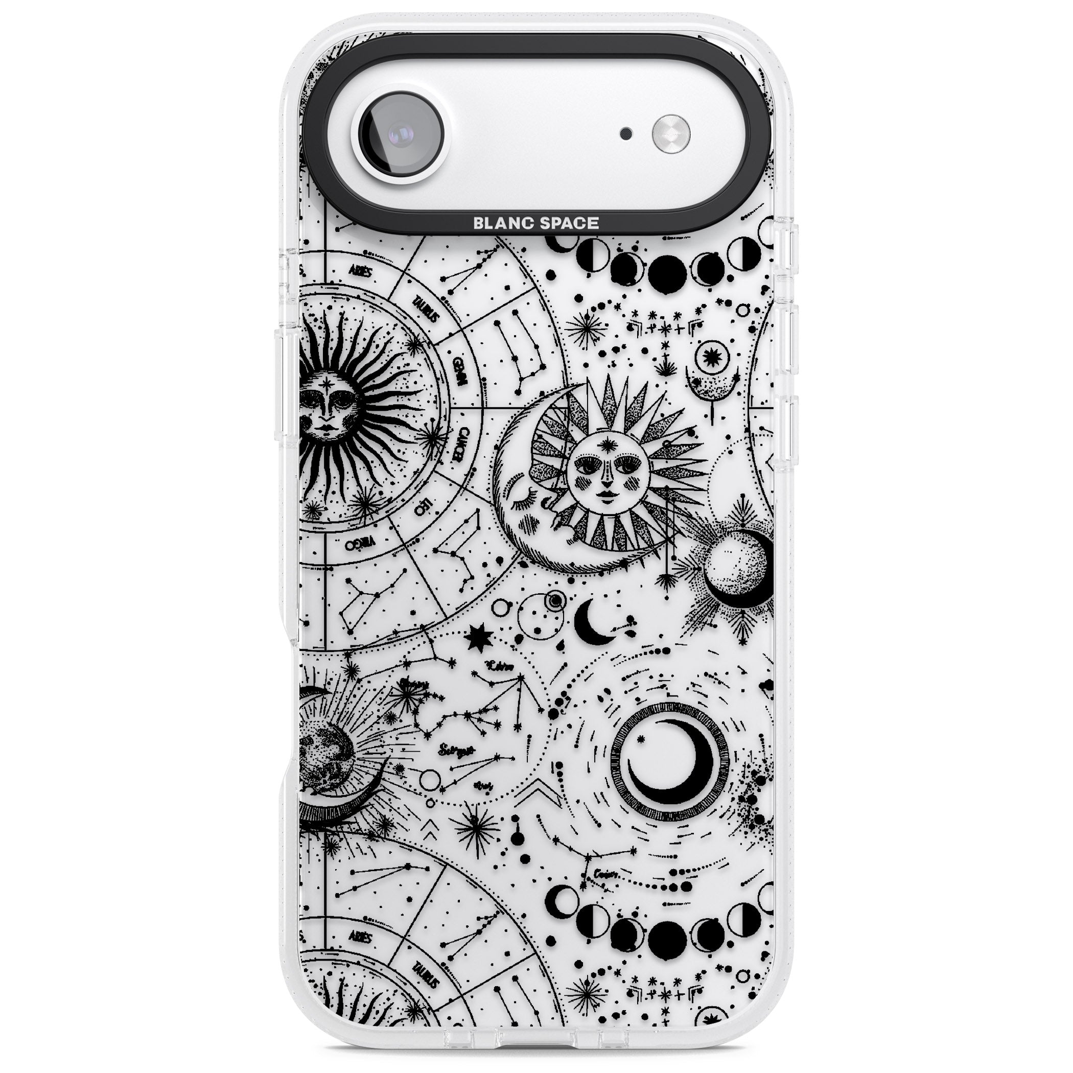 Celestial Zodiac iPhone 17 Air Impact Air Clear Phone Case