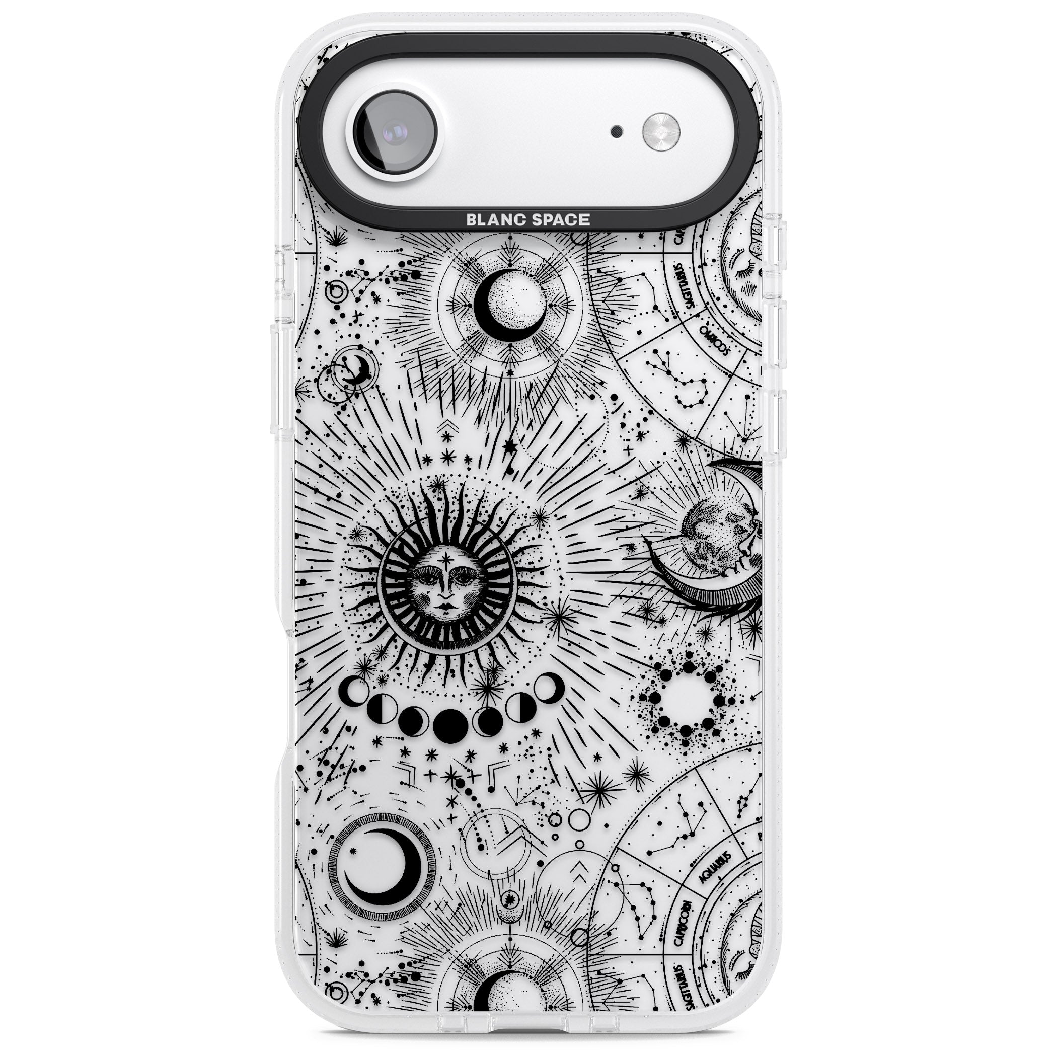 Suns & Zodiac Solar Chart iPhone 17 Air Impact Air Clear Phone Case