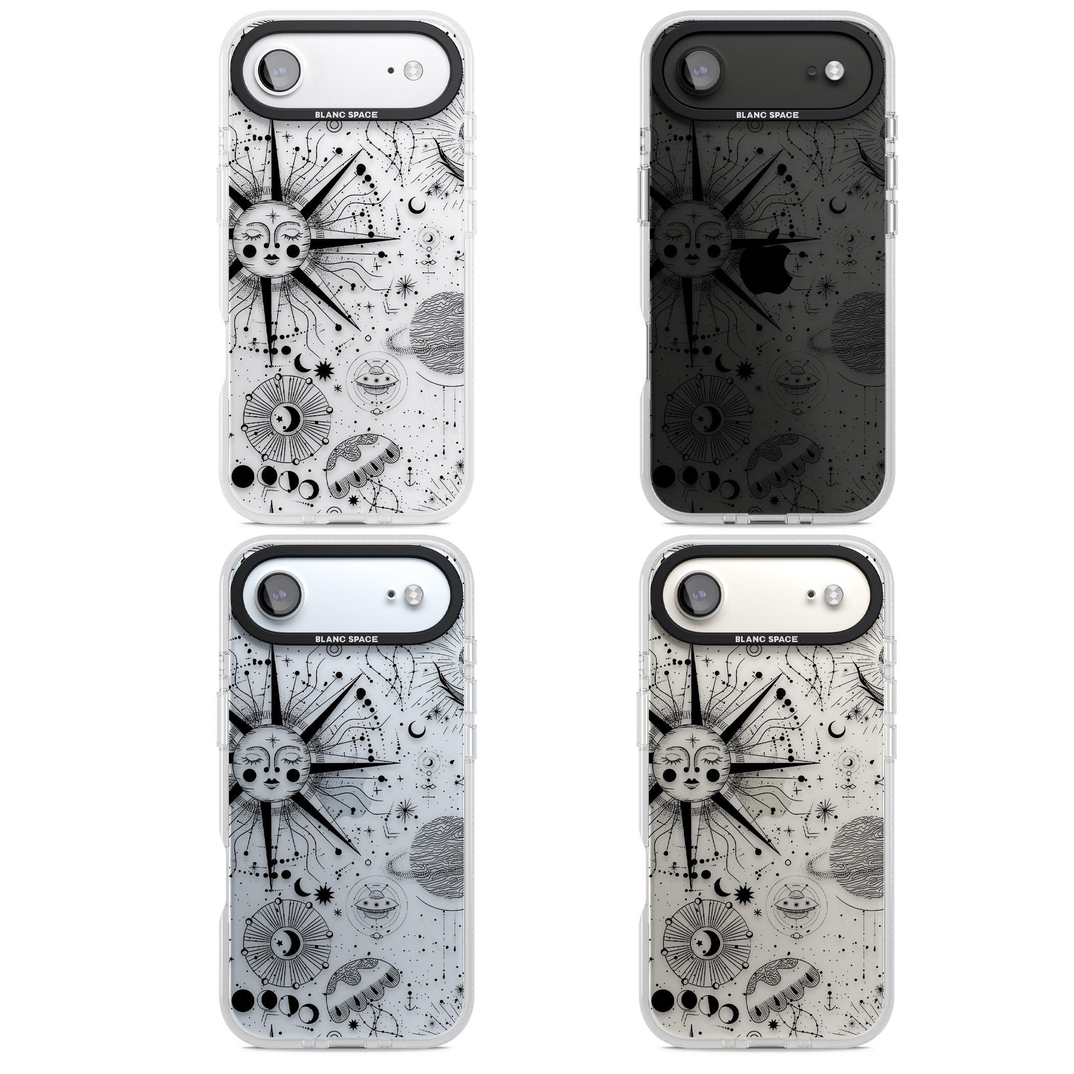 Cosmic Sun Zodiac iPhone 17 Air Impact Air Clear Phone Case APT Impact Protection