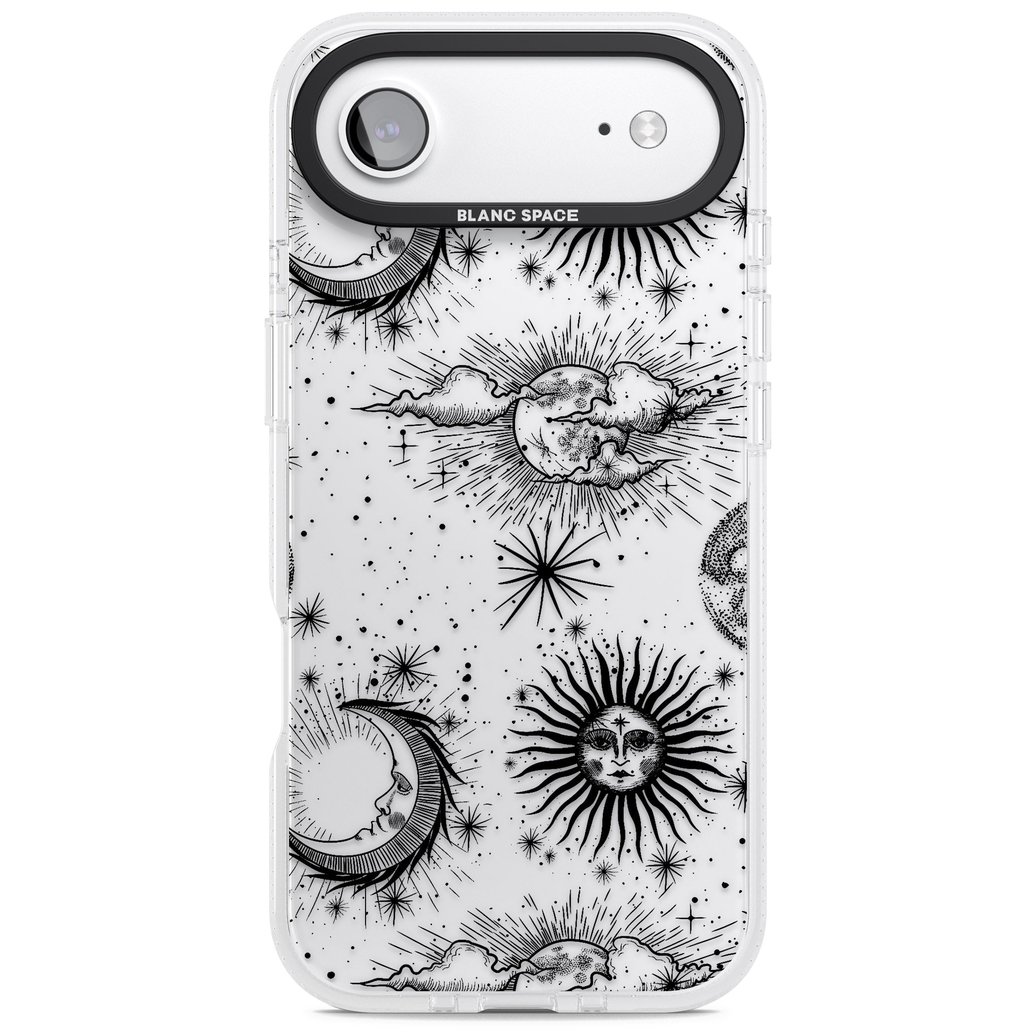 Suns, Moons & Clouds iPhone 17 Air Impact Air Clear Phone Case