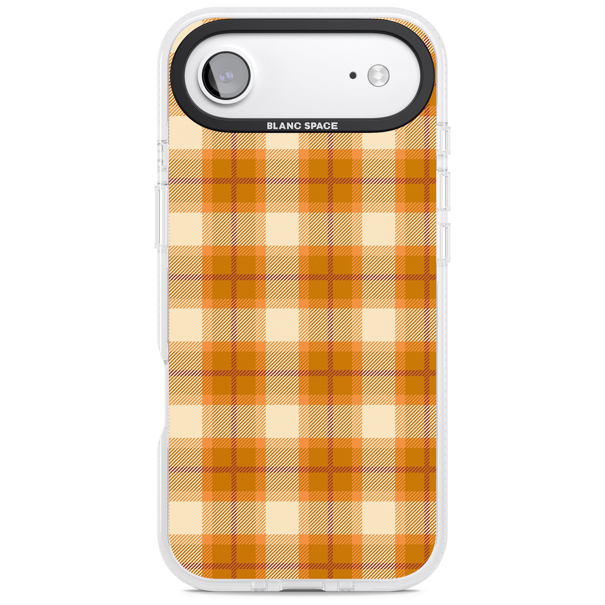 Pumpkin Plaid iPhone 17 Air Impact Air Clear Phone Case
