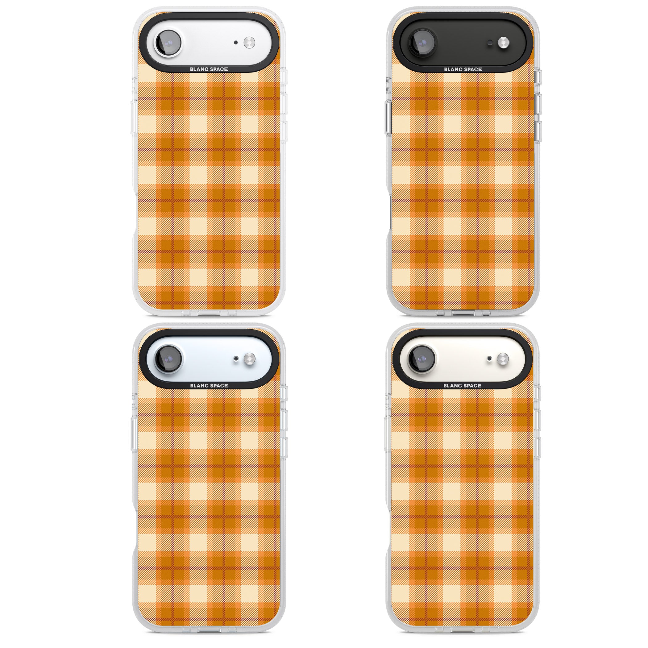 Pumpkin Plaid iPhone 17 Air Impact Air Clear Phone Case APT Impact Protection