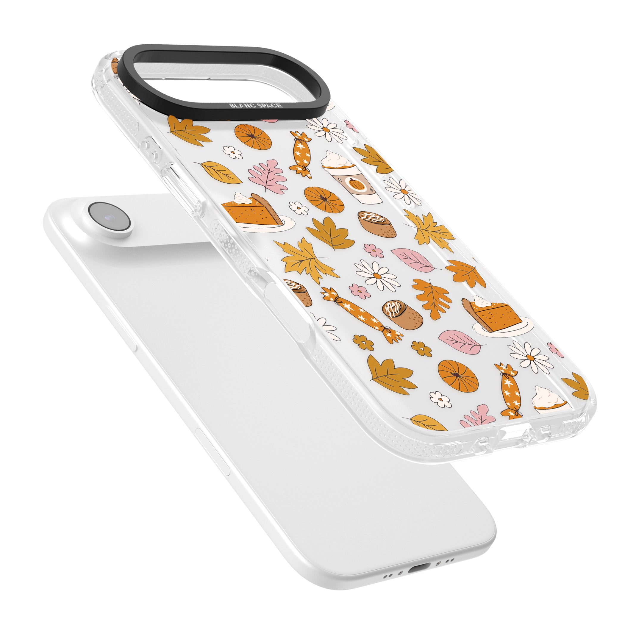 Pumpkin Spice iPhone 17 Air Impact Air Clear Phone Case Colours