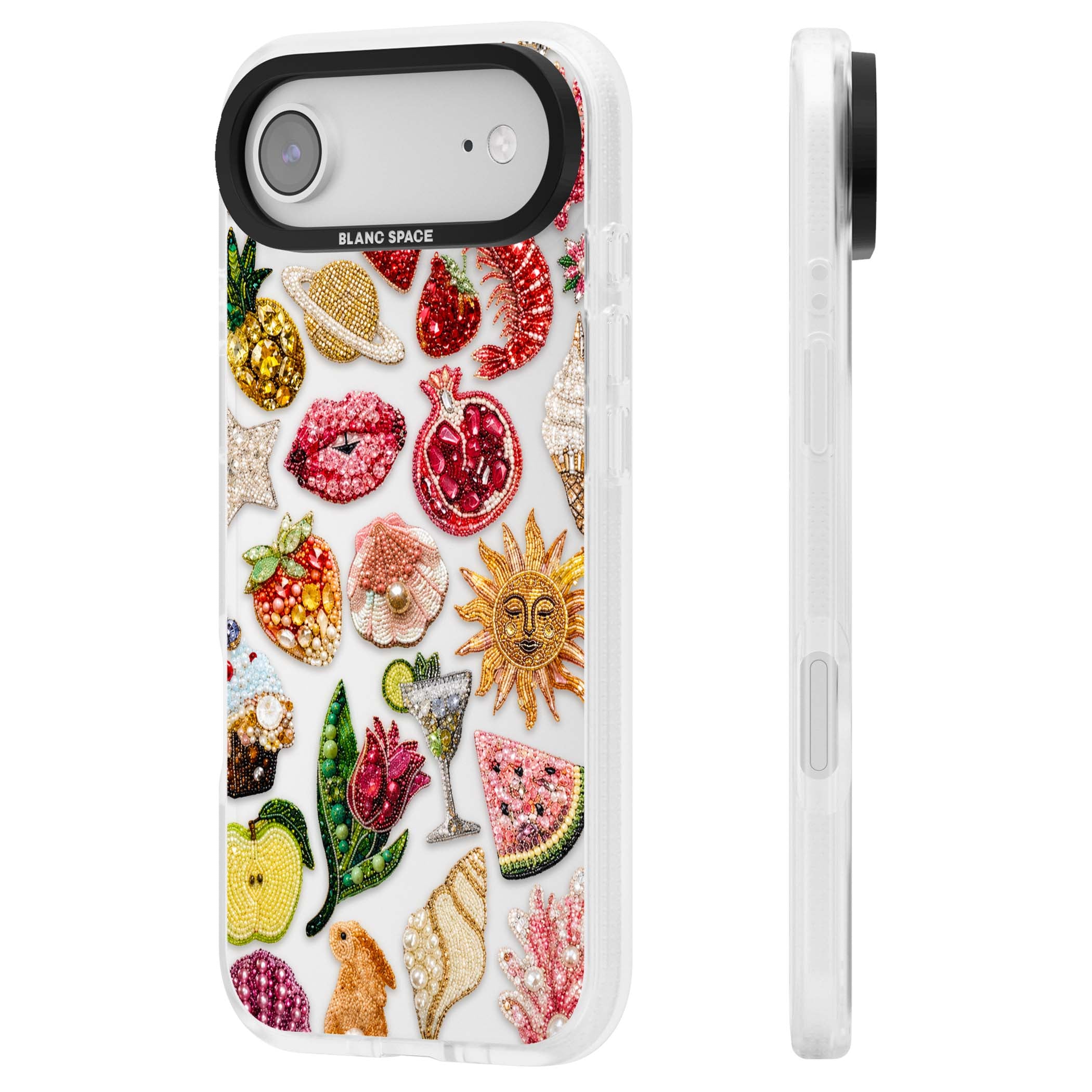 Beaded Riviera coquette iPhone case | Clear Case Impact Air case for iPhone Air