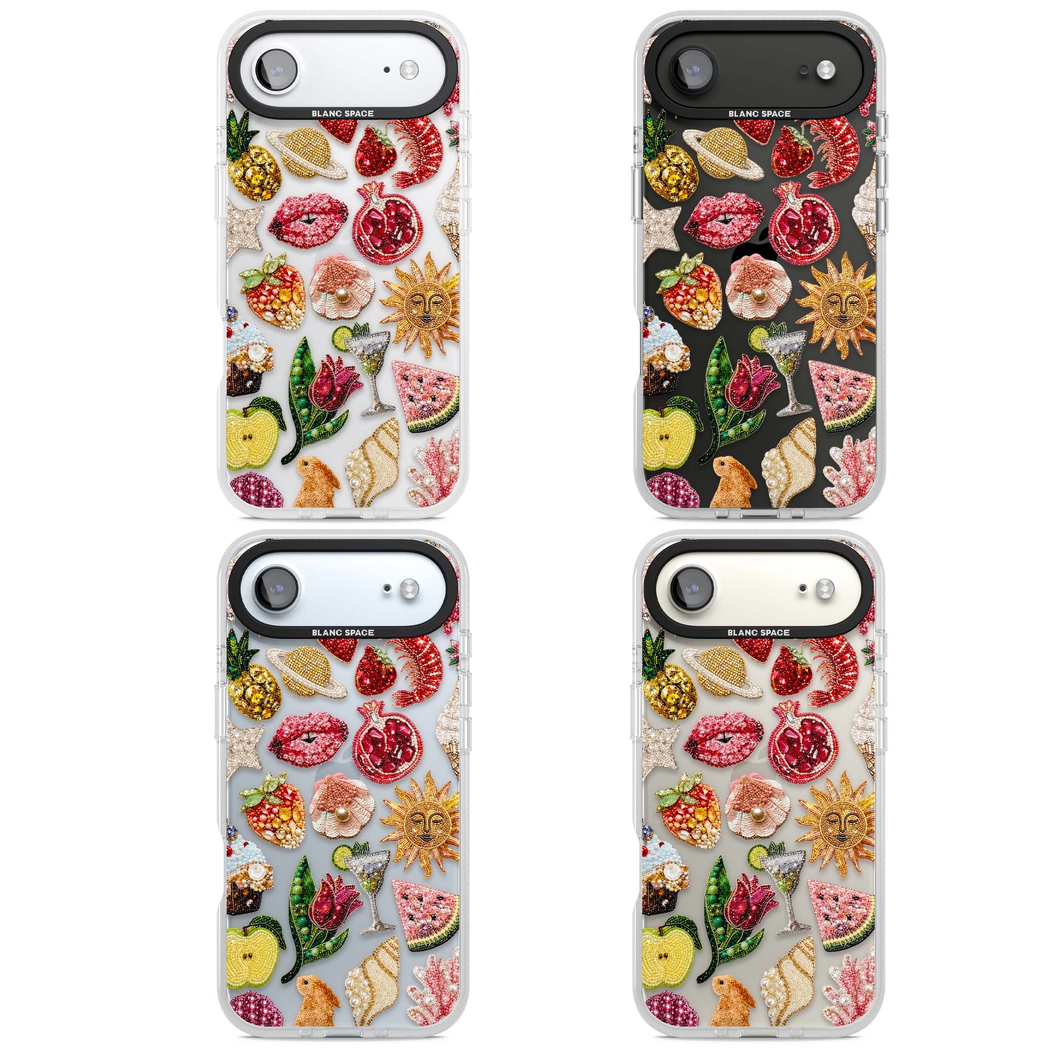 Beaded Riviera coquette iPhone case | Clear Case Impact Air case for iPhone Air