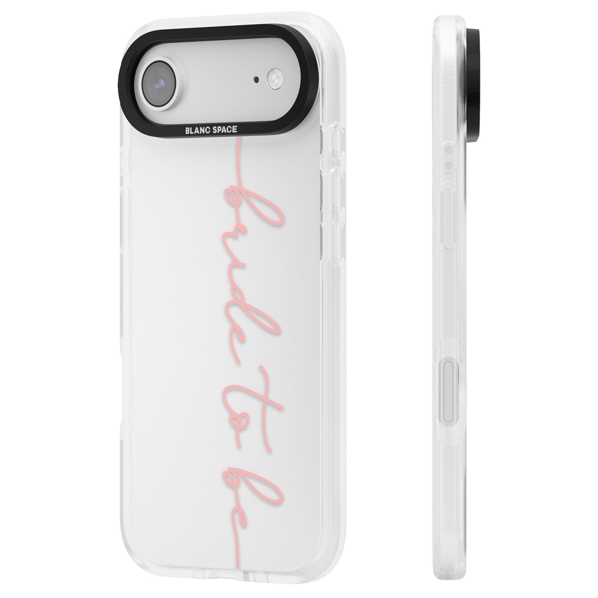 Bride To Be iPhone 17 Air Impact Air Clear Phone Case Side Profile