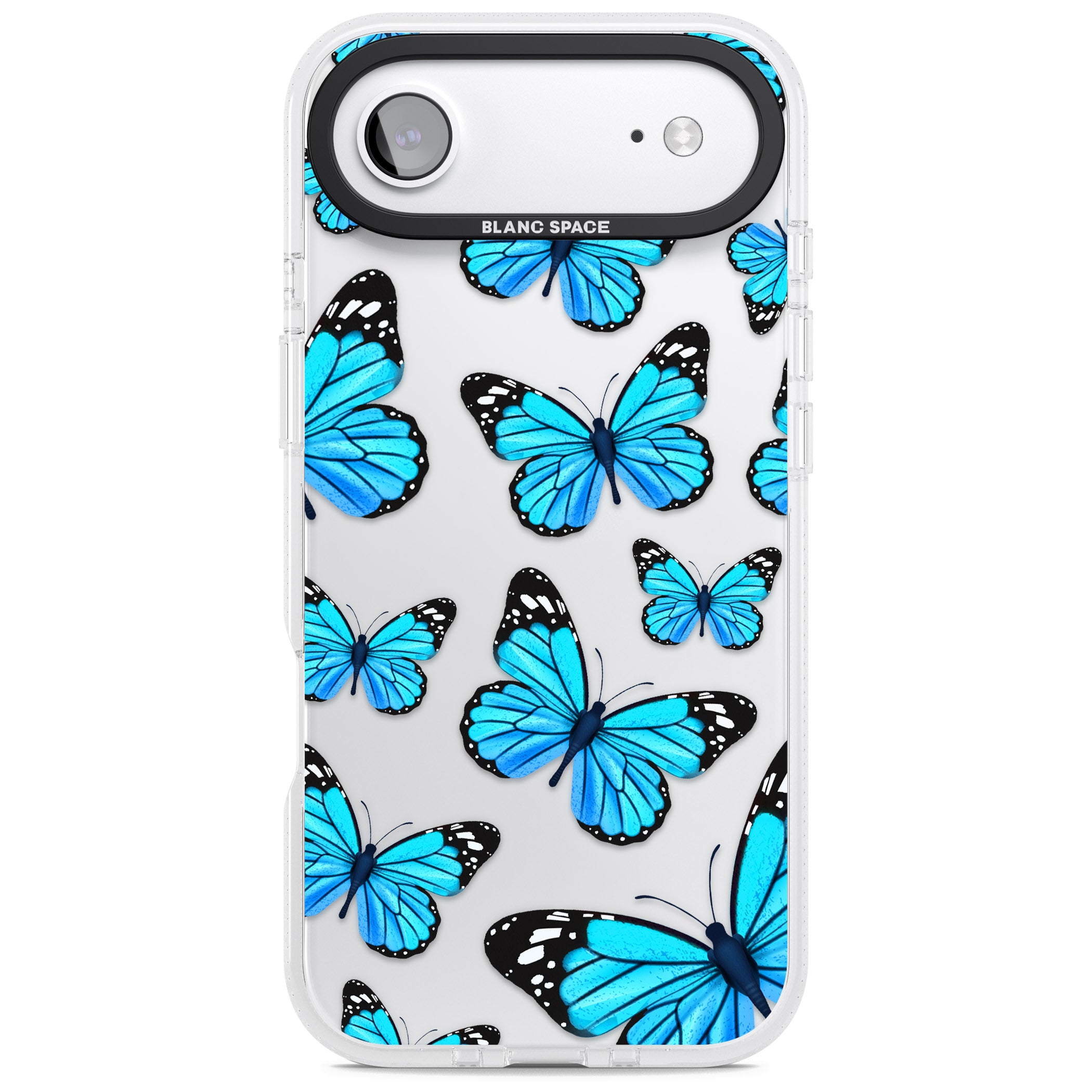Blue Butterflies iPhone 17 Air Impact Air Clear Phone Case