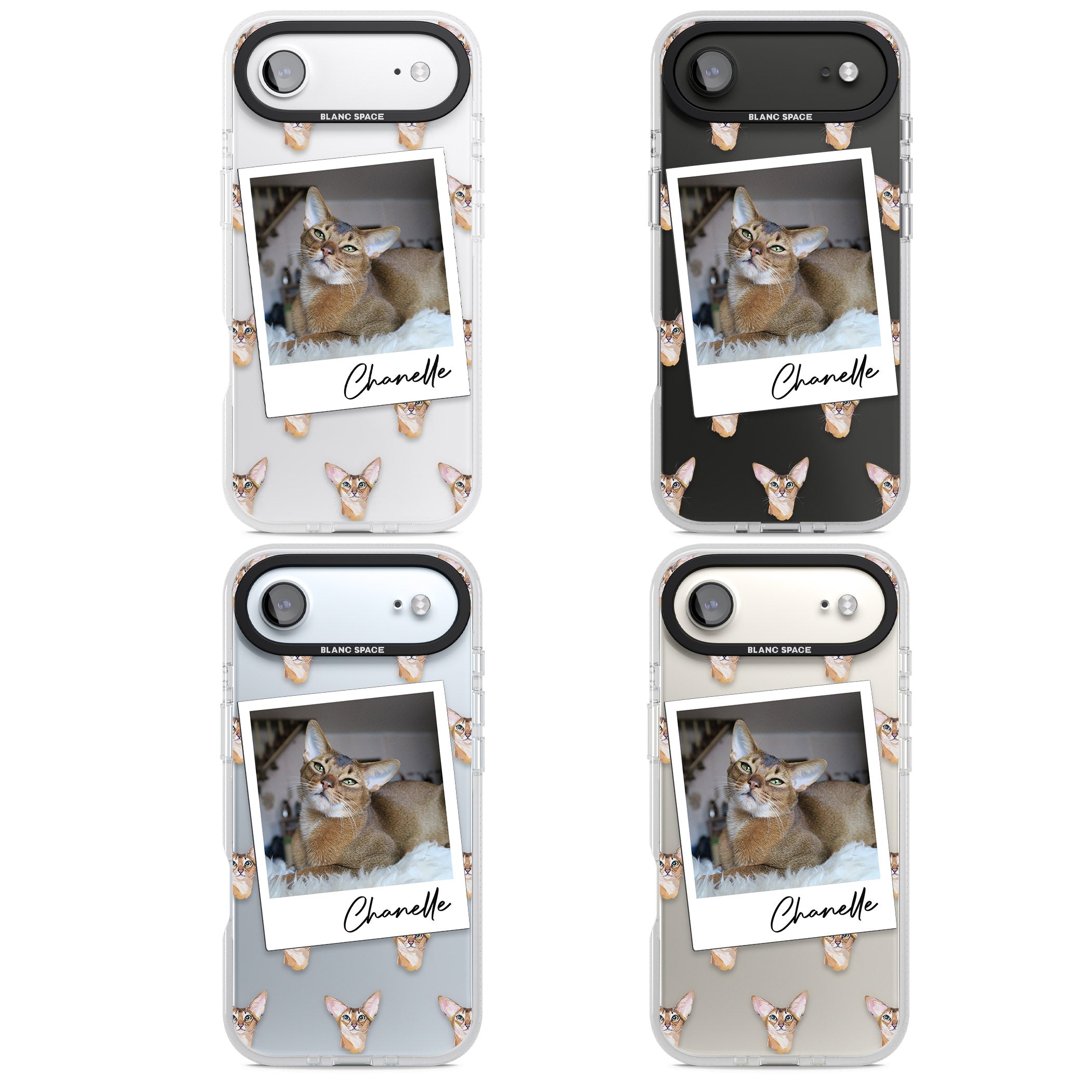 Personalised Abyssinian Cat Photo iPhone 17 Air Impact Air Clear Phone Case APT Impact Protection