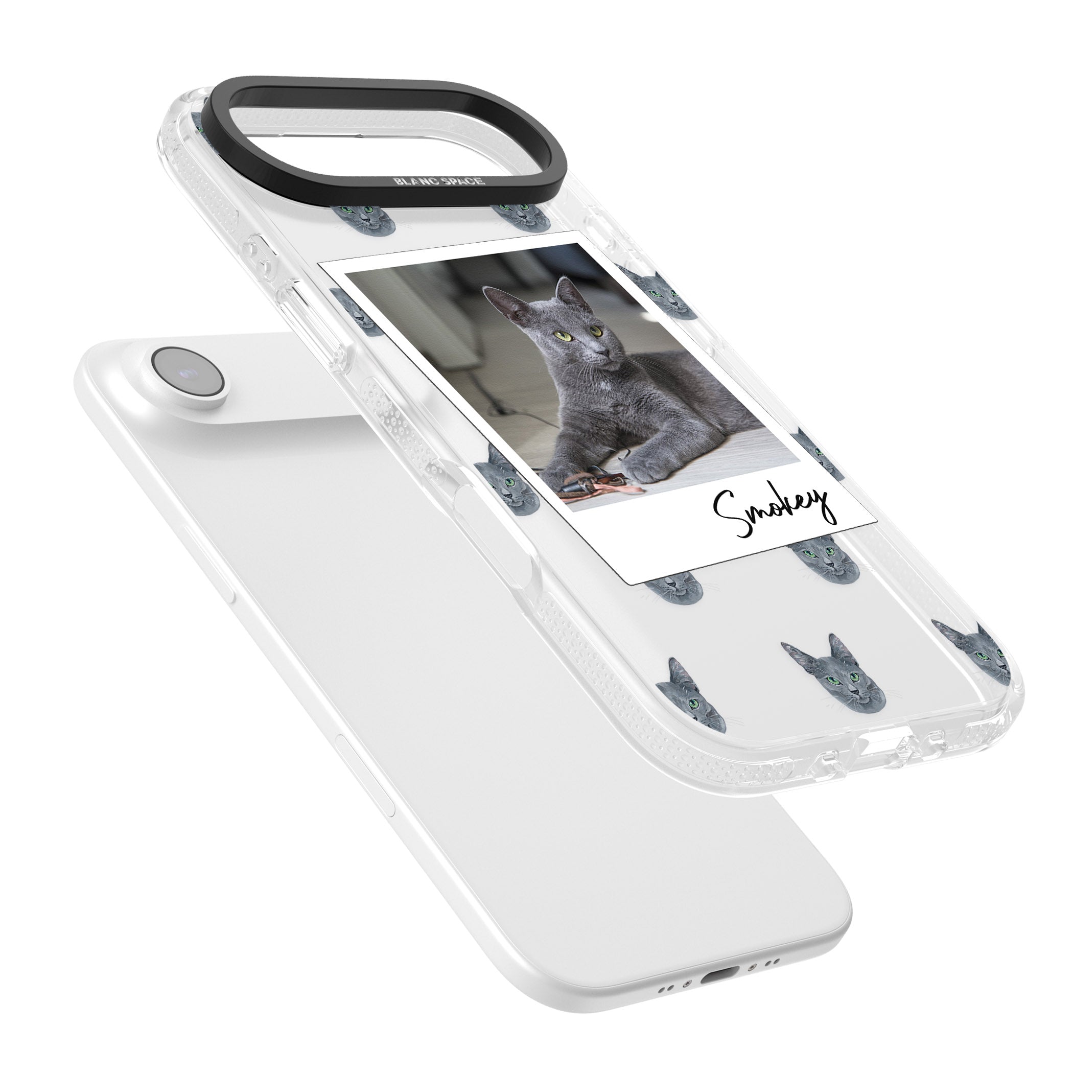 Personalised Korat Cat Photo iPhone 17 Air Impact Air Clear Phone Case Colours