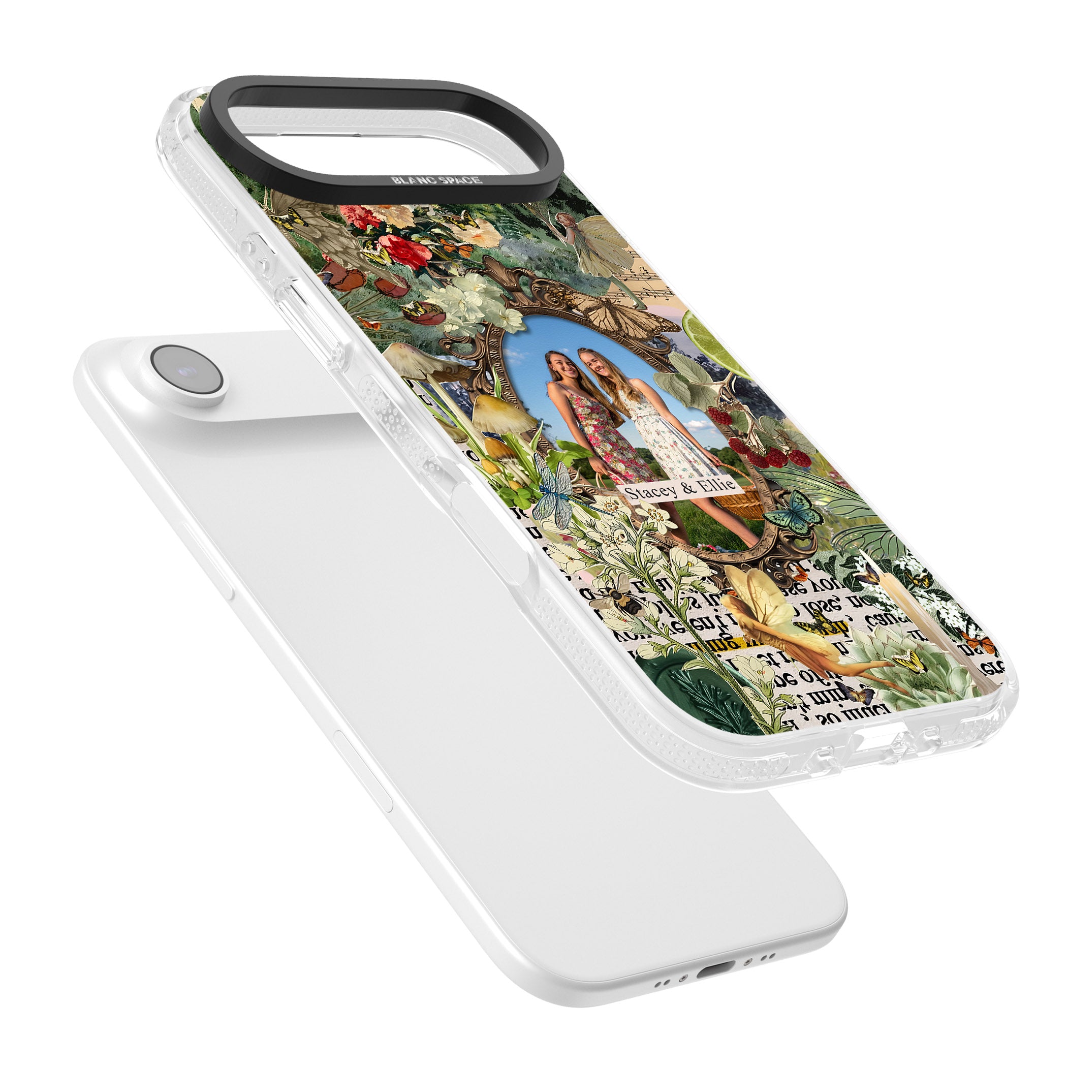 Personalised Cottage Garden Frame iPhone 17 Air Impact Air Clear Phone Case Colours