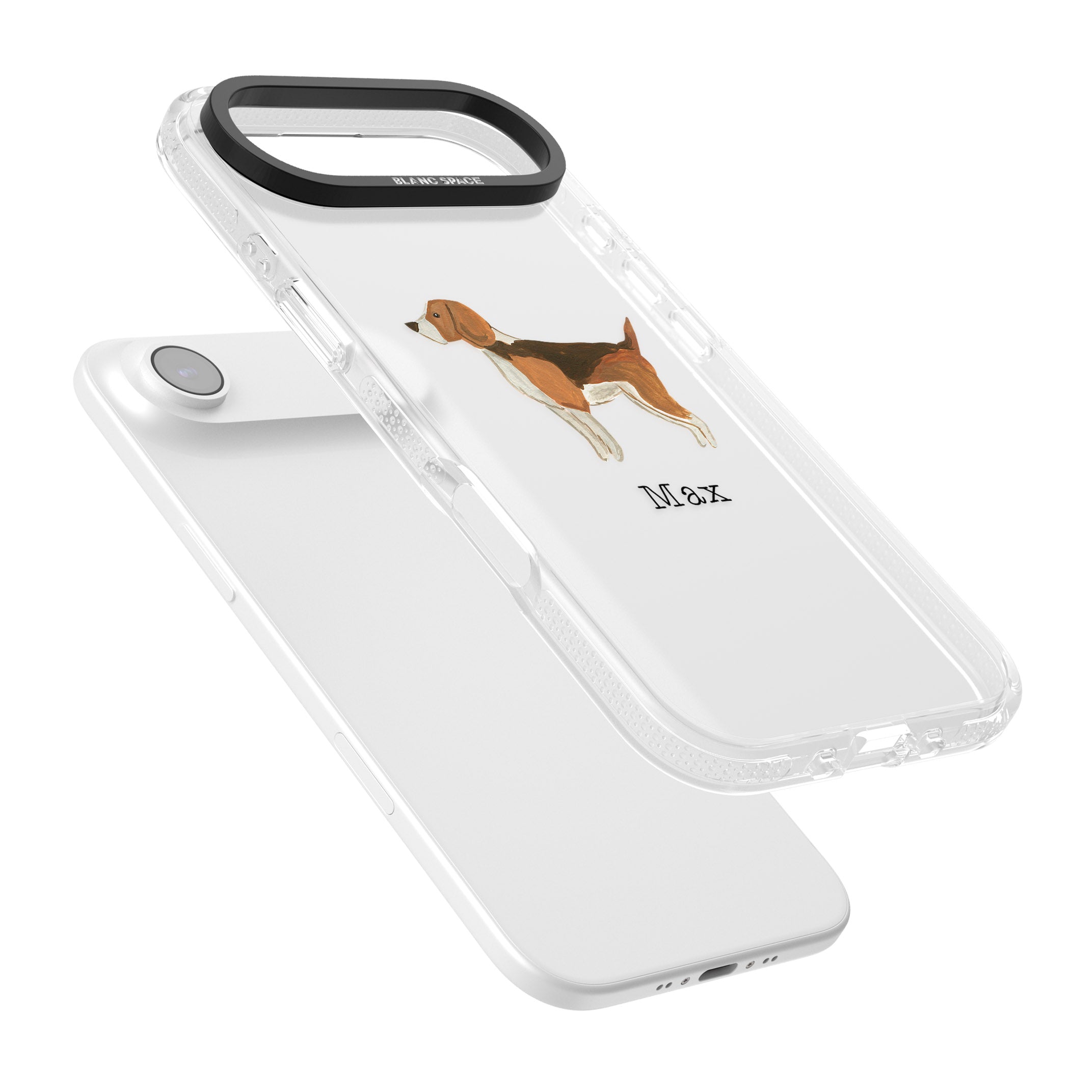 Personalised Beagle iPhone 17 Air Impact Air Clear Phone Case Colours