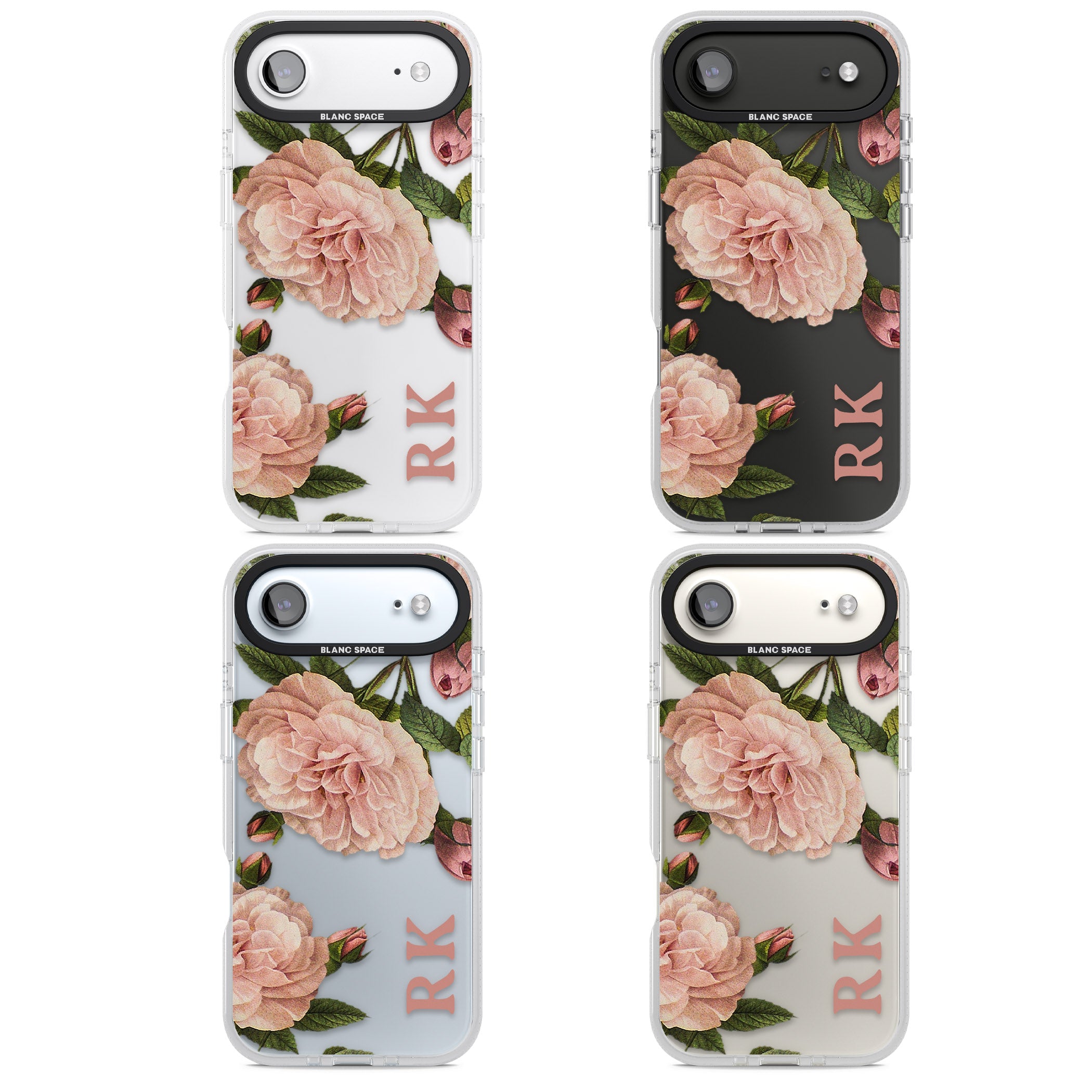 Personalised Vintage Floral iPhone 17 Air Impact Air Clear Phone Case APT Impact Protection