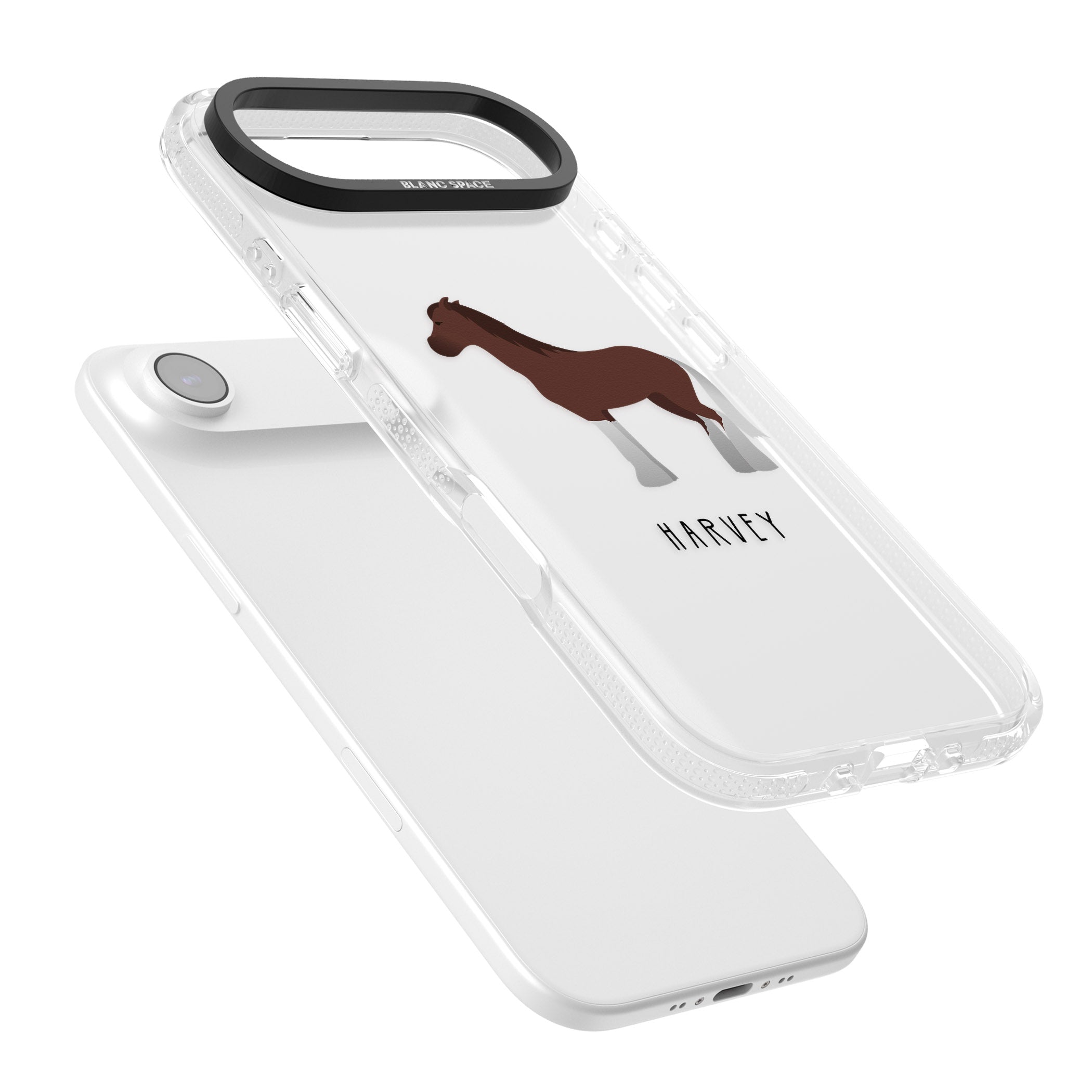 Personalised Brown Horse iPhone 17 Air Impact Air Clear Phone Case Colours