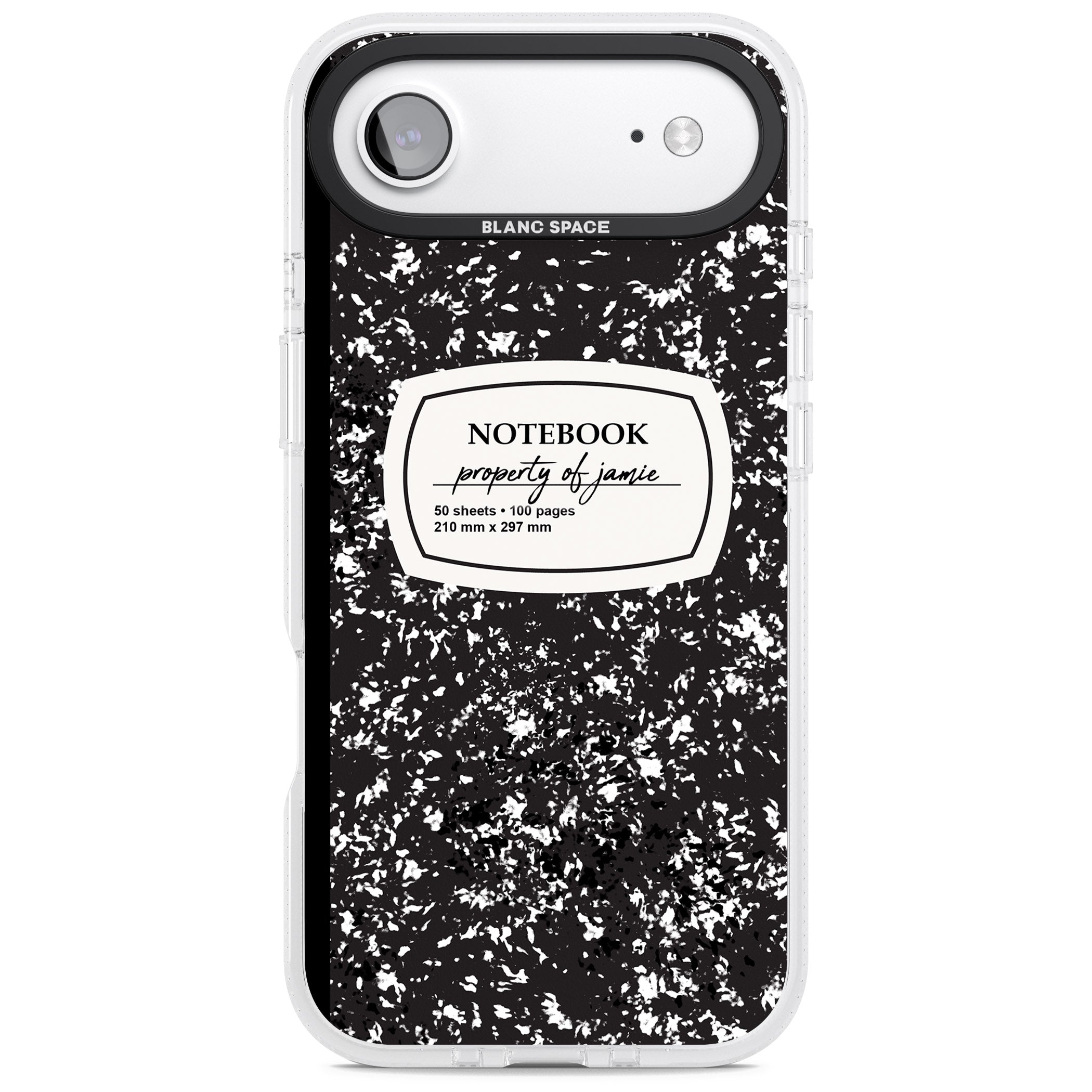 Personalised Classic Composition iPhone 17 Air Impact Air Clear Phone Case