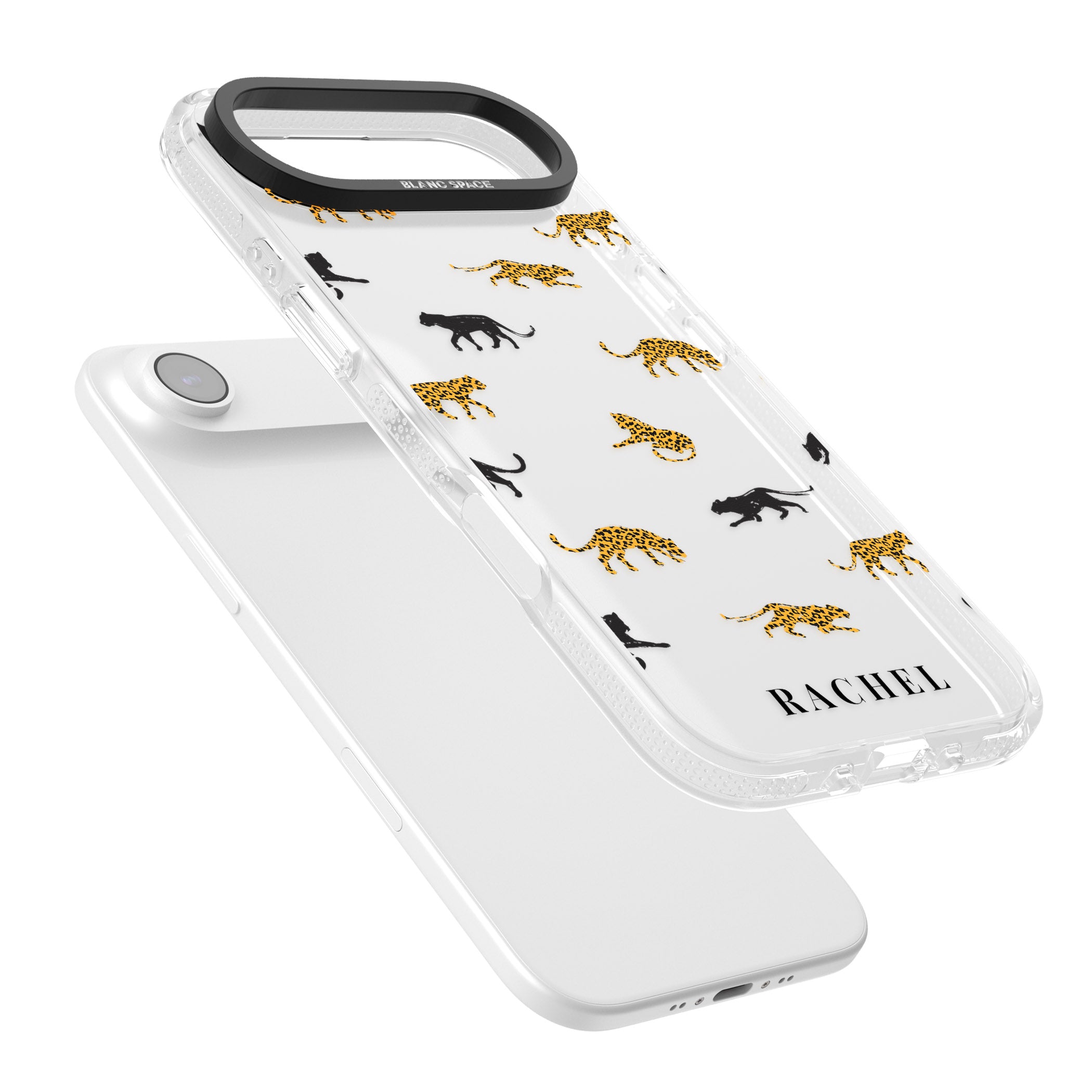 Personalised Jaguar Pattern iPhone 17 Air Impact Air Clear Phone Case Colours