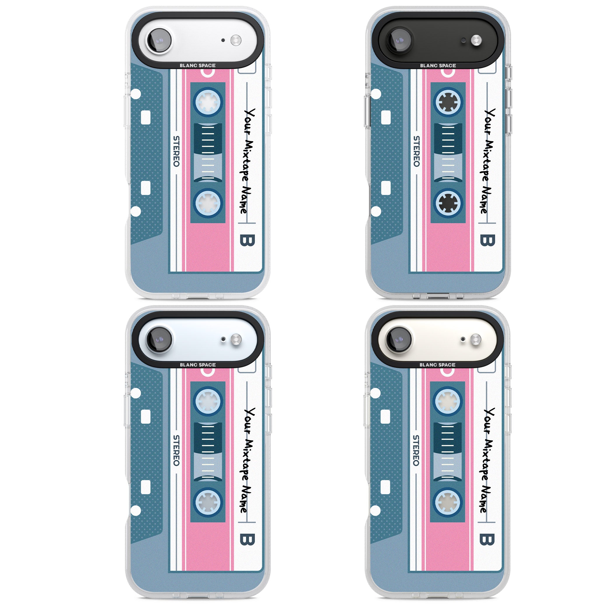 Personalised Retro Cassette Mixtape iPhone 17 Air Impact Air Clear Phone Case APT Impact Protection