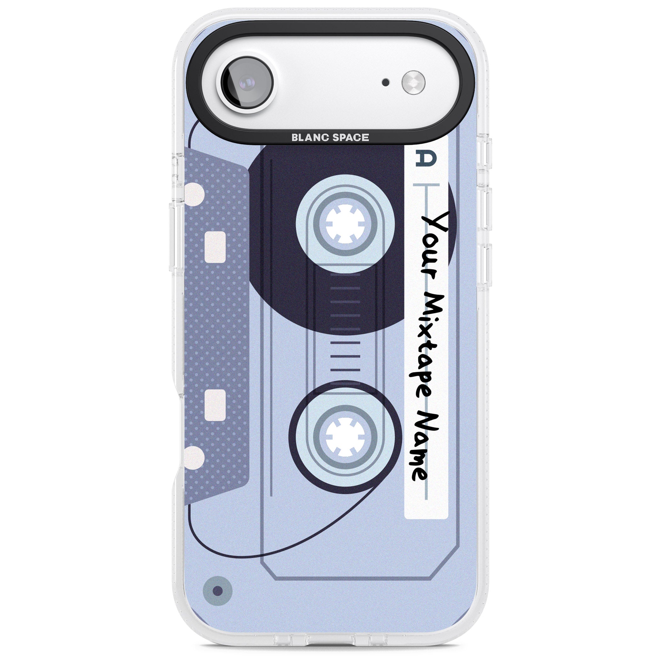 Personalised Retro Mixtape Industrial iPhone 17 Air Impact Air Clear Phone Case