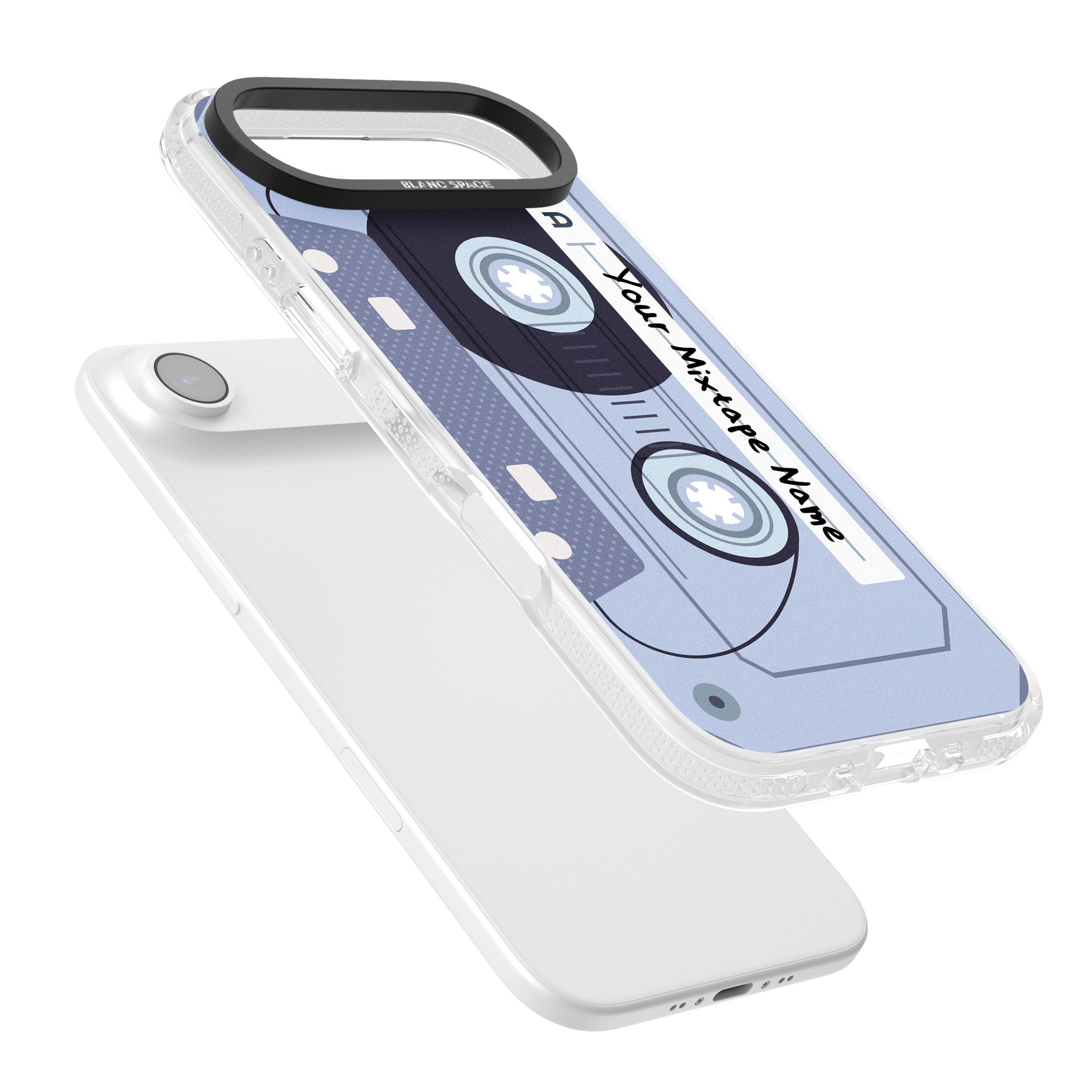 Personalised Retro Mixtape Industrial iPhone 17 Air Impact Air Clear Phone Case Colours