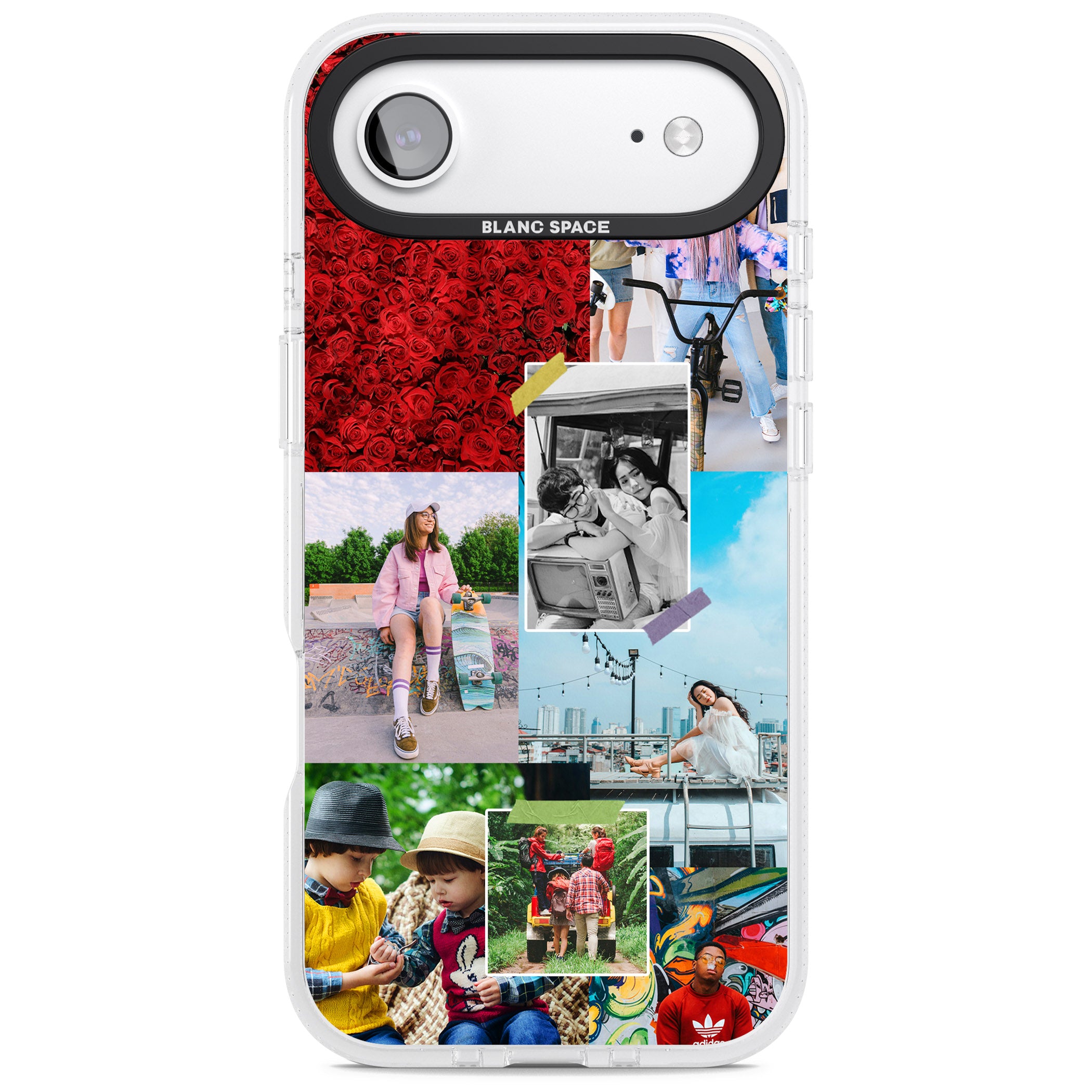 Personalised Photo Collage iPhone 17 Air Impact Air Clear Phone Case