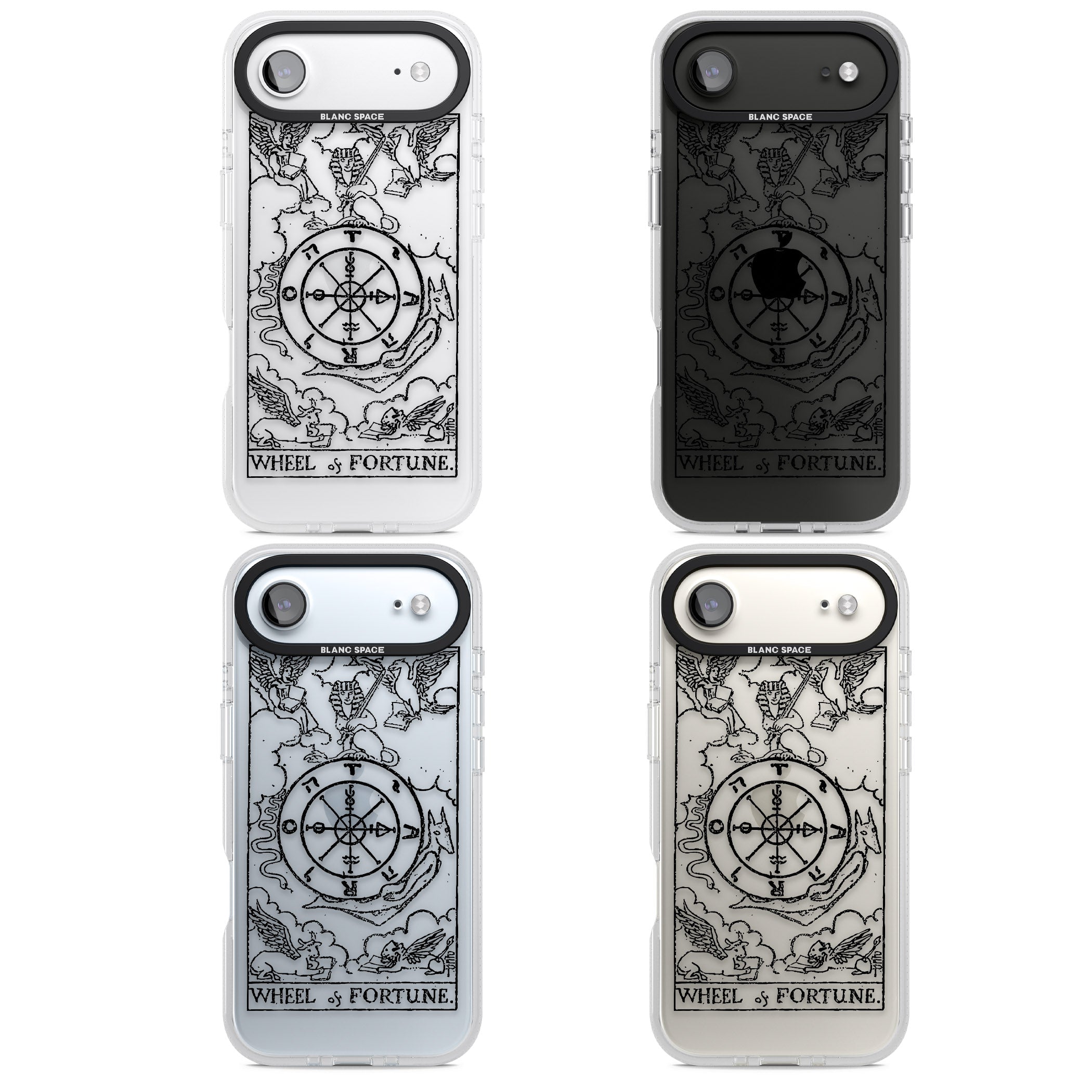 Personalised Wheel Of Fortune Tarot Transparent iPhone 17 Air Impact Air Clear Phone Case APT Impact Protection