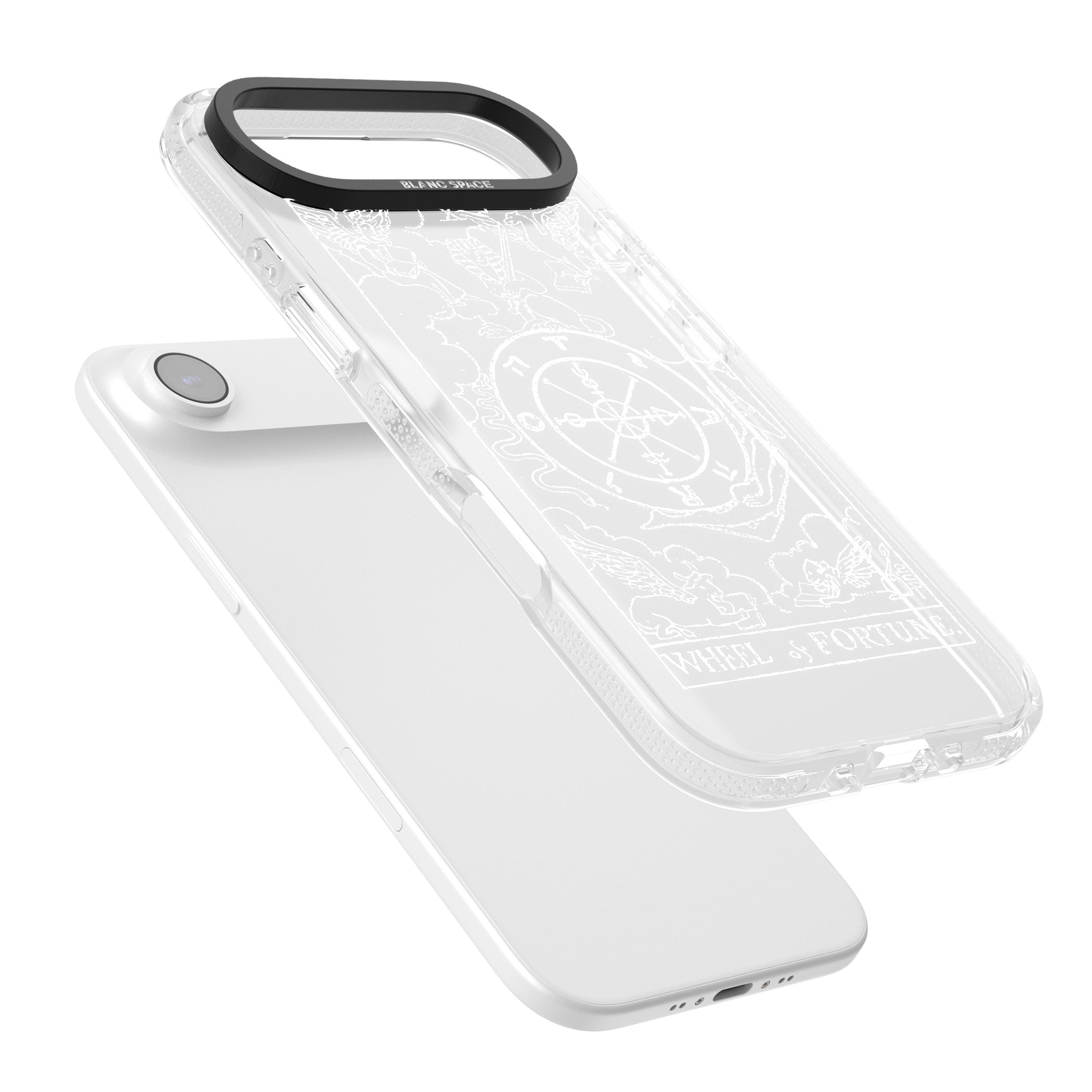 Personalised Wheel Of Fortune Tarot Card (White) iPhone 17 Air Impact Air Clear Phone Case Colours