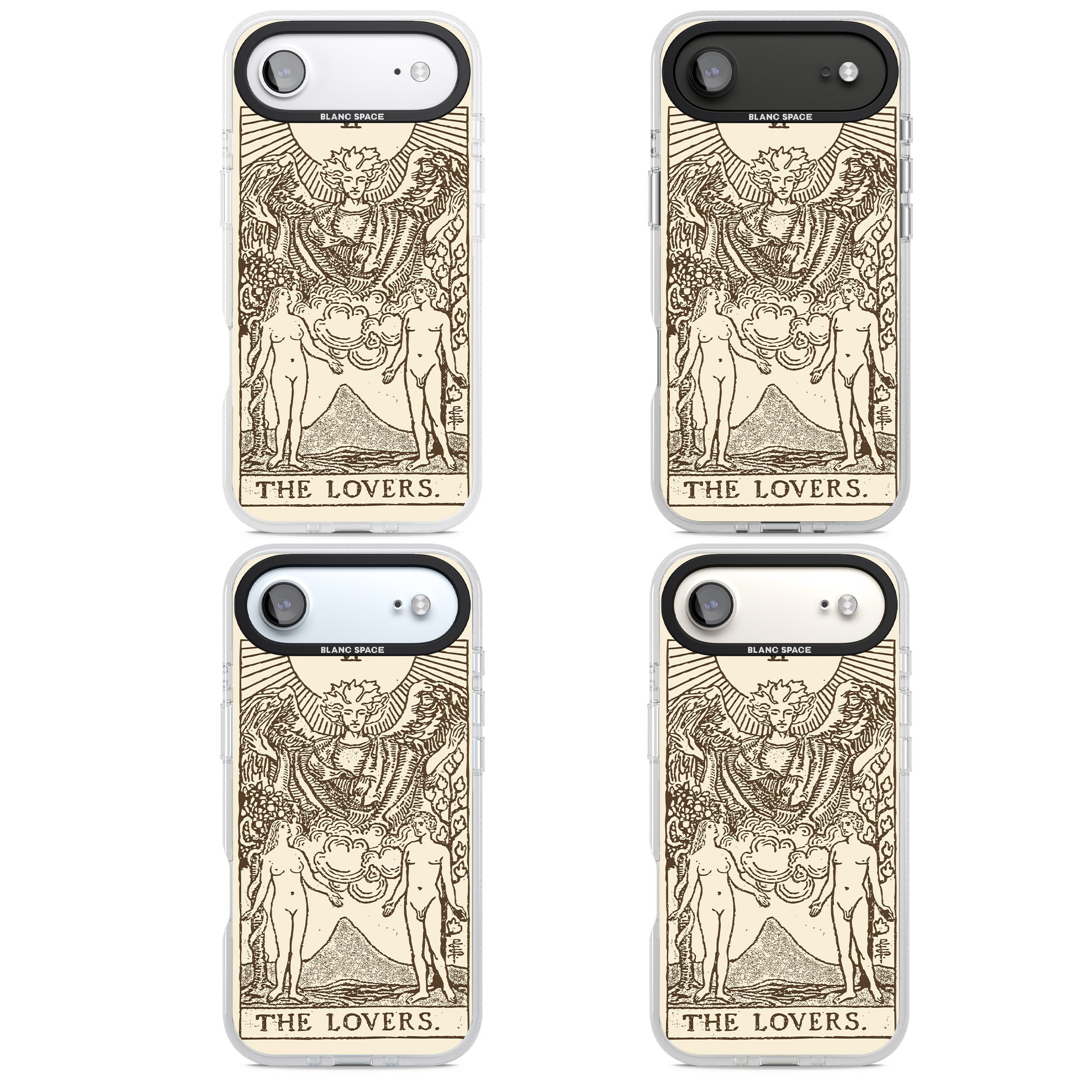 Personalised The Lovers Tarot Card (Cream) iPhone 17 Air Impact Air Clear Phone Case APT Impact Protection