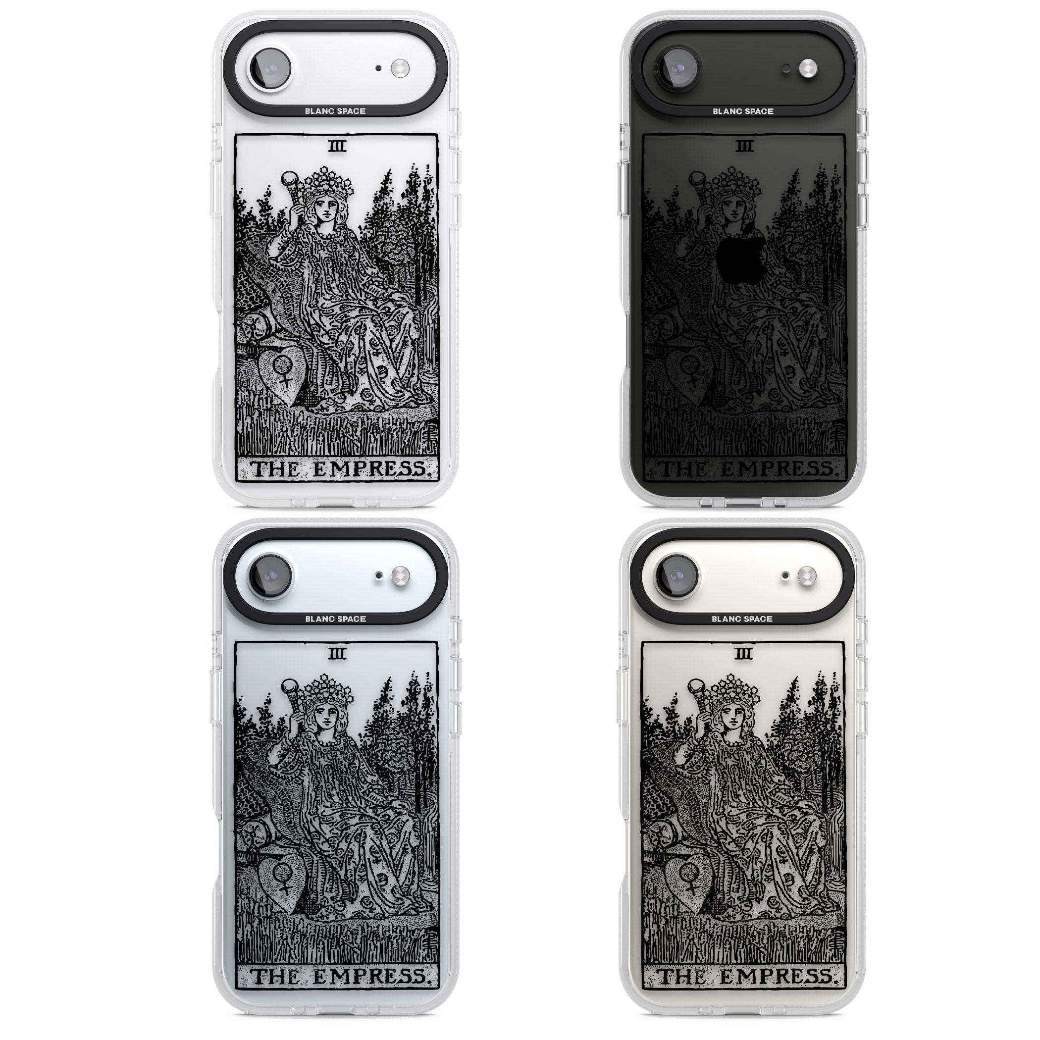 Personalised The Empress Tarot Card (Clear) iPhone 17 Air Impact Air Clear Phone Case APT Impact Protection