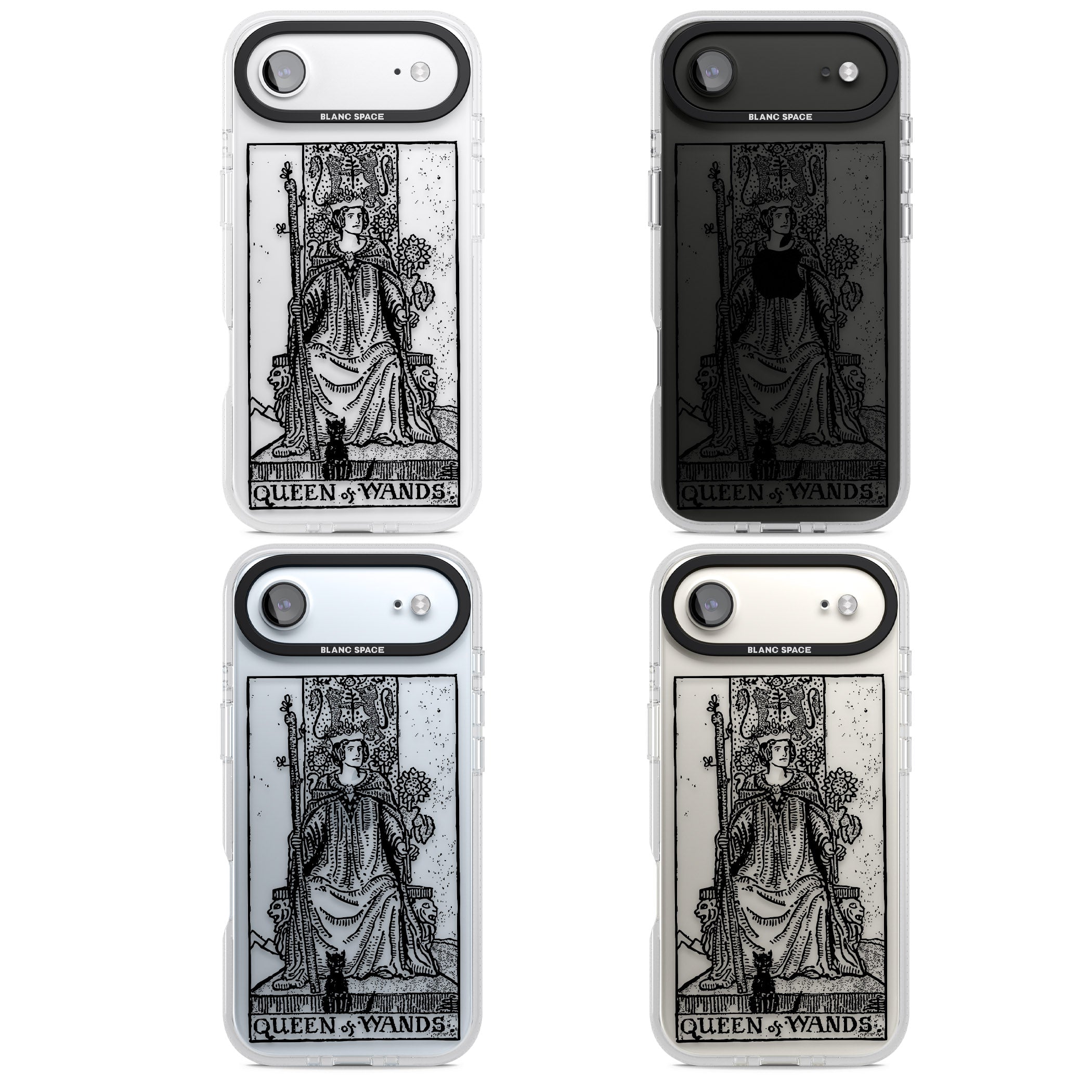 Personalised Queen Of Wands Tarot Card (Clear) iPhone 17 Air Impact Air Clear Phone Case APT Impact Protection