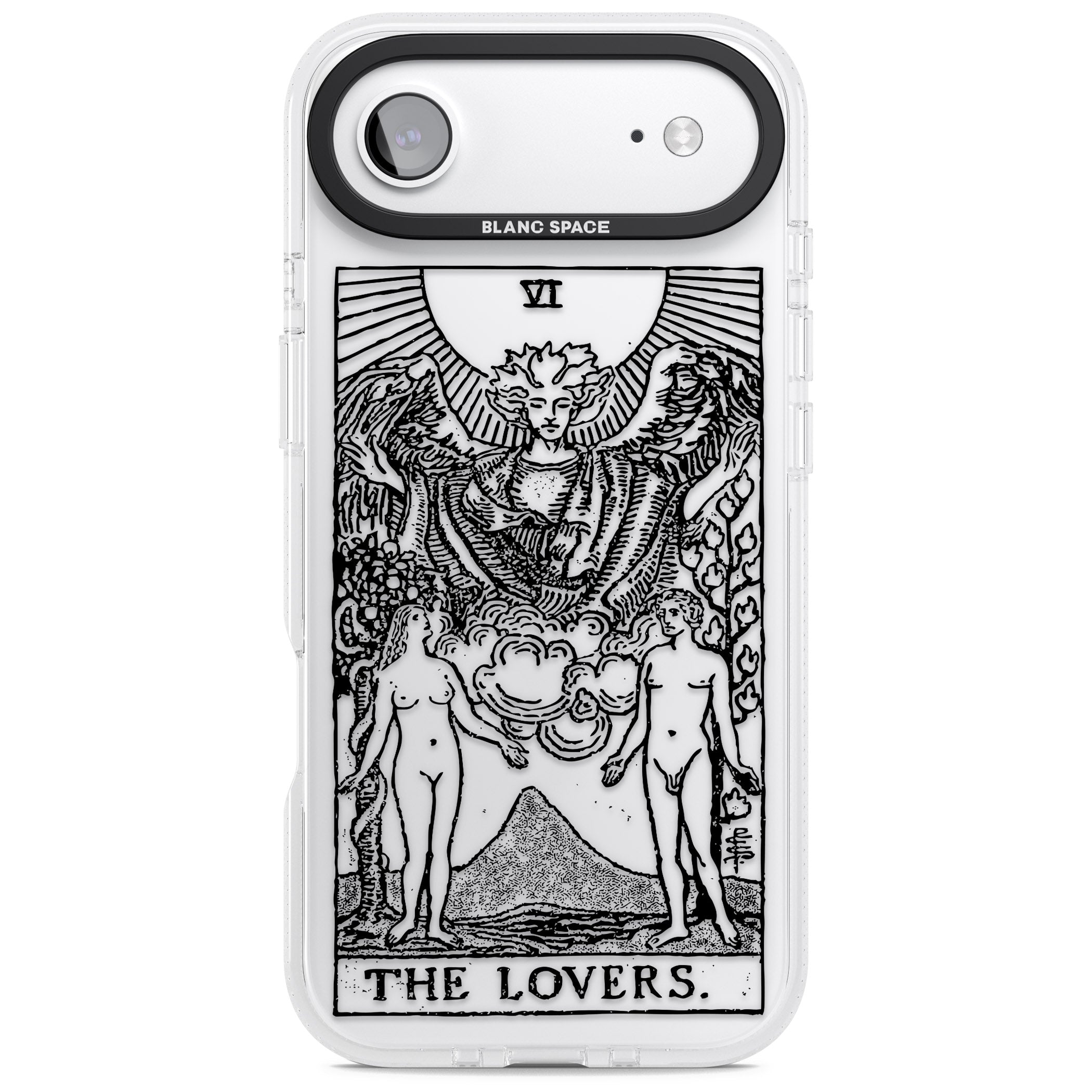 Personalised The Lovers Tarot Card (Clear) iPhone 17 Air Impact Air Clear Phone Case